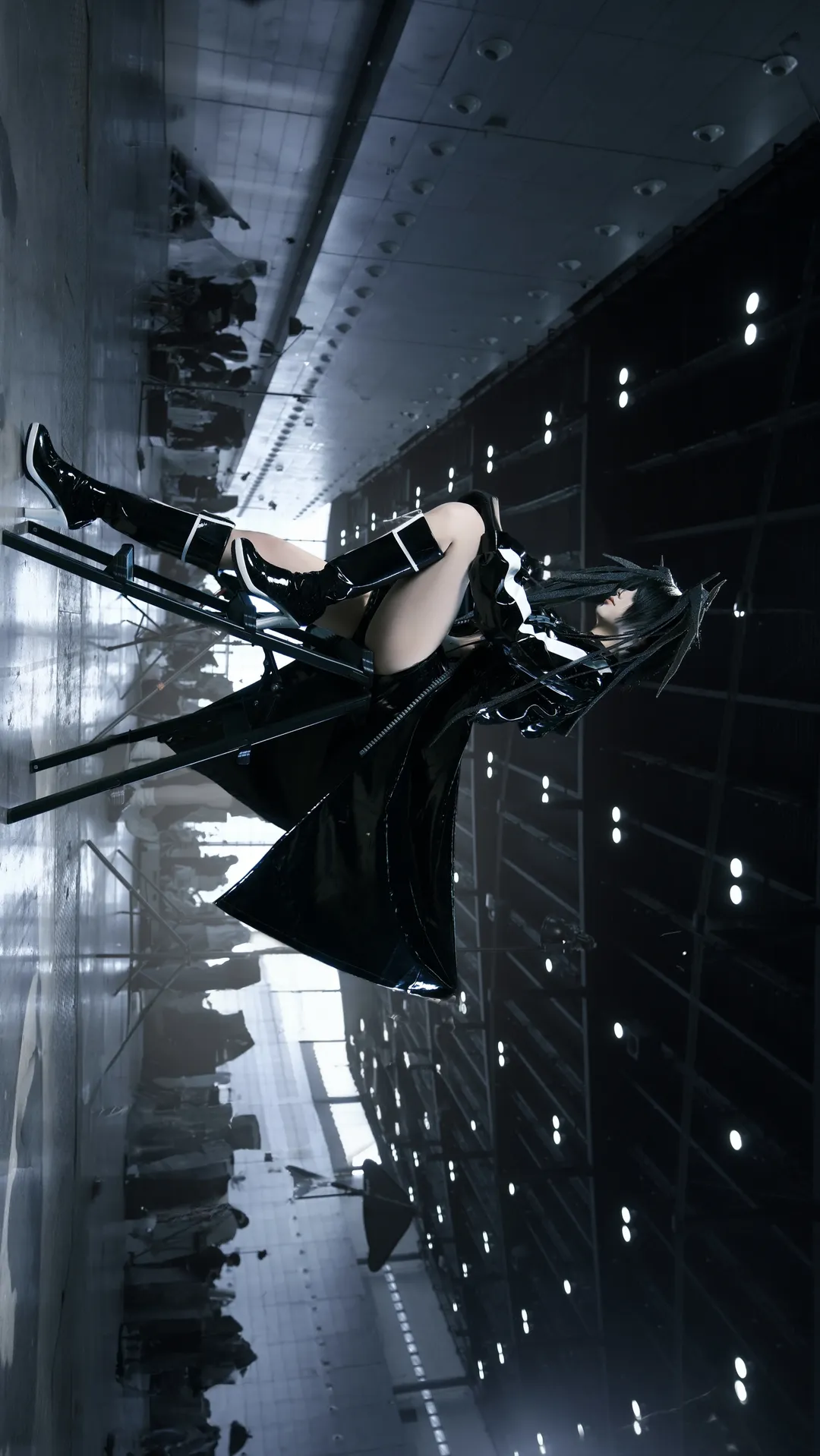 cosplay, 漫展返图, 黑岩射手cos, BLACK★ROCK SHOOTER, 漆皮风衣 - 第3张