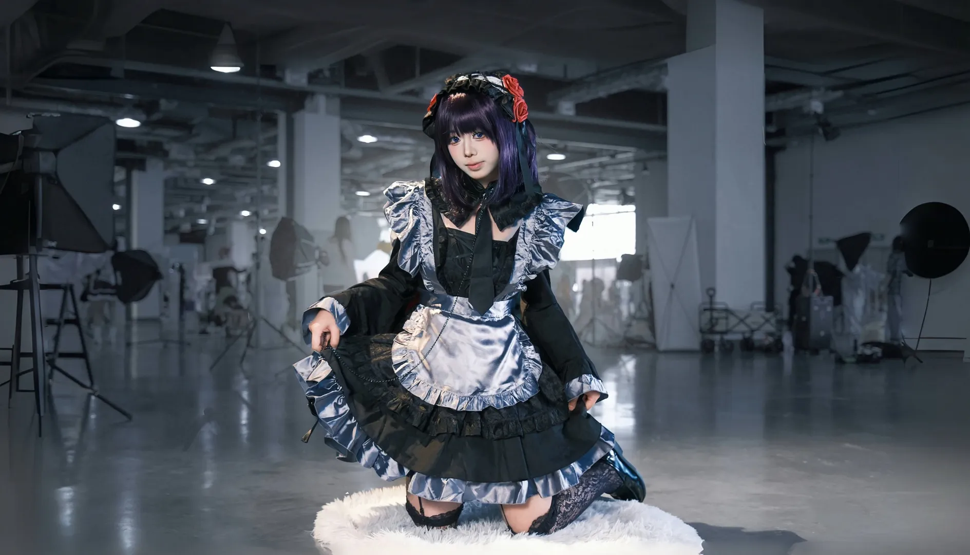 漫展返图, 二次元cosplay, 更衣人偶坠入爱河, 黑江雫cos, 哥特女仆 - 第7张