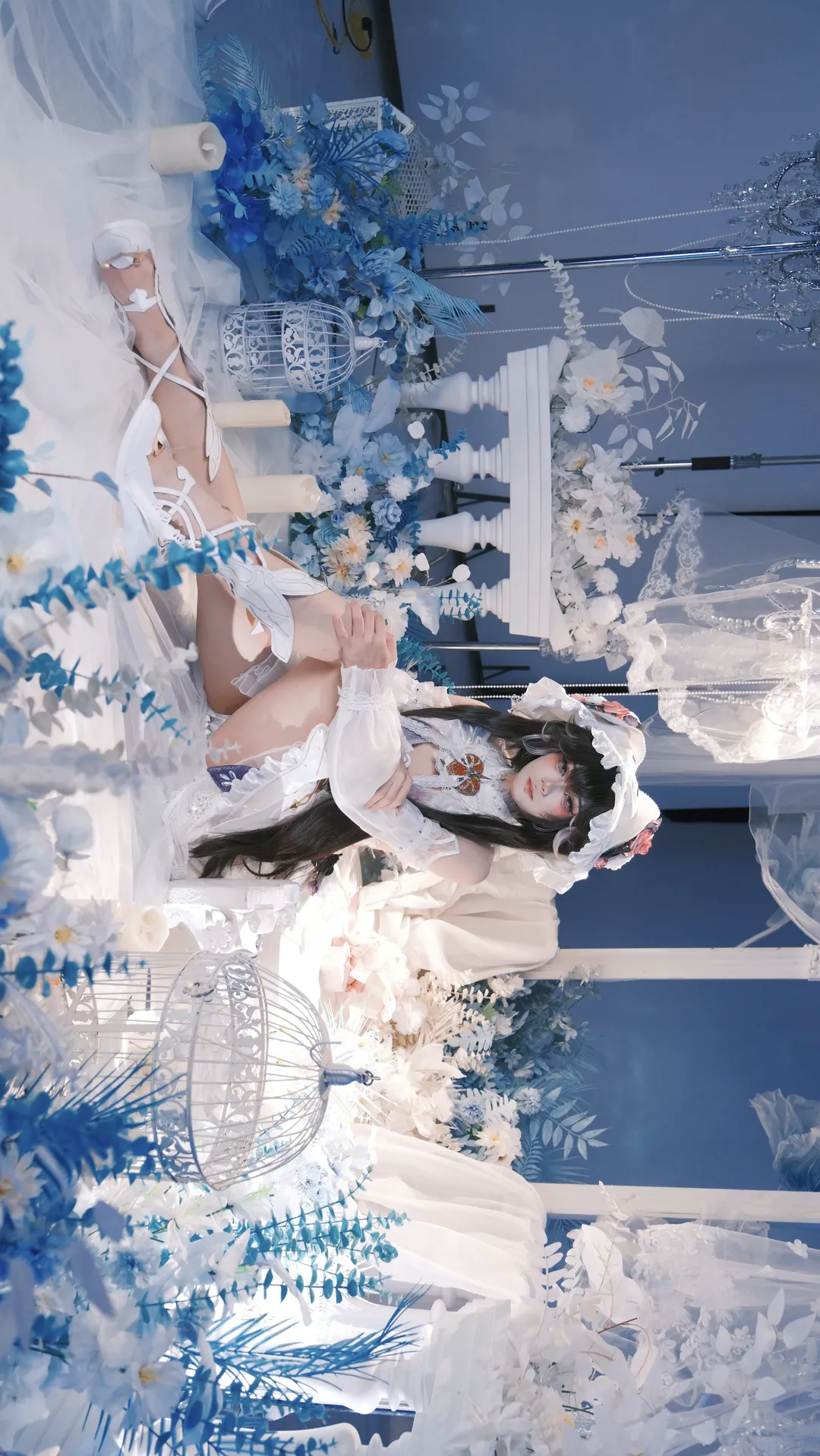 二次元cosplay正片, 露西亚誓焰cos, 战双帕弥什, 蓝色梦幻摄影, cosplay日常分享 - 第2张