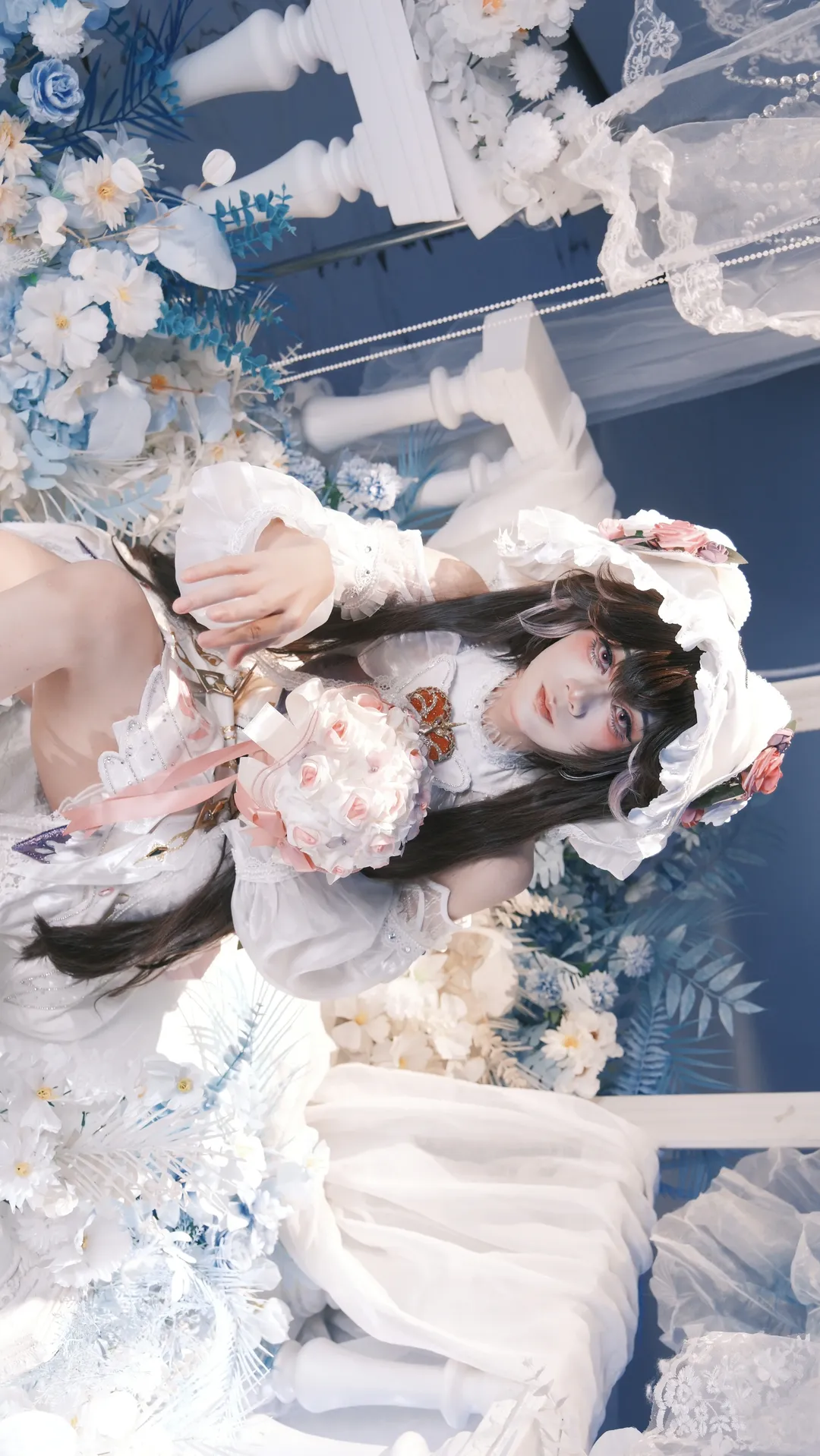 二次元cosplay正片, 露西亚誓焰cos, 战双帕弥什, 蓝色梦幻摄影, cosplay日常分享 - 第3张