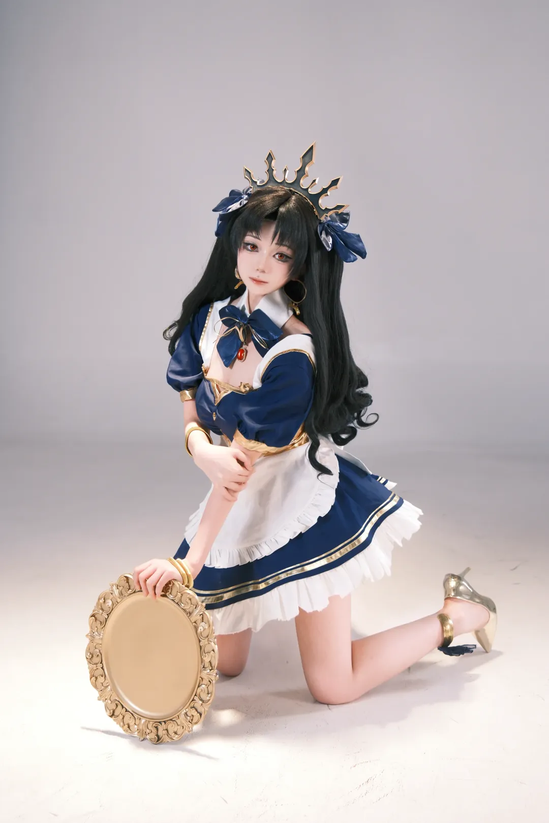 二次元摄影, Fate/Grand Order, 女仆装, 伊什塔尔cos, cosplay棚拍 - 第2张