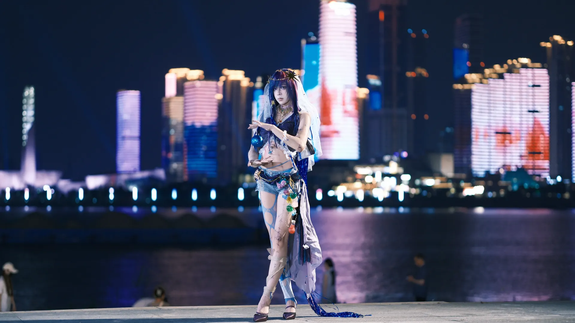 小马宝莉, 亚文化穿搭, 碧琪cos, 暮光闪闪cos, 夜景cos摄影 - 第6张