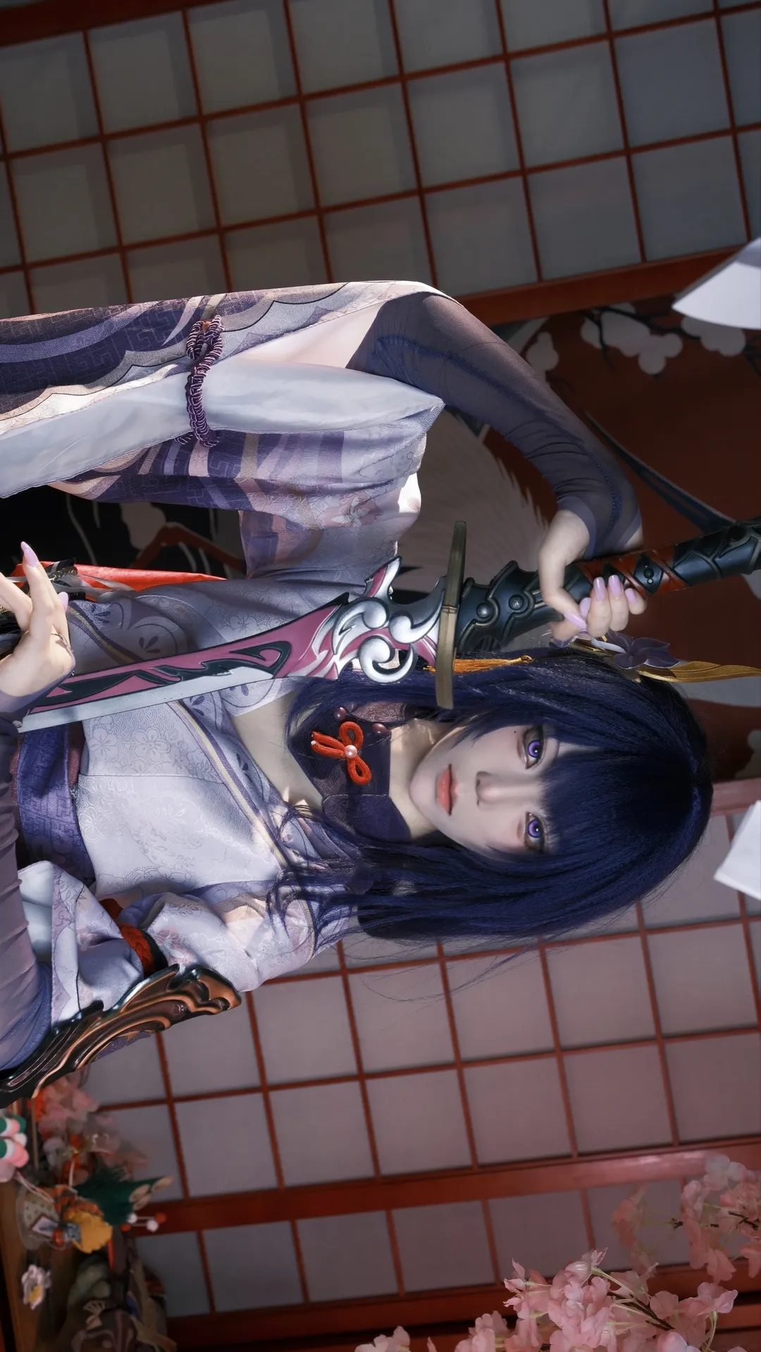 原神, 二次元看见计划, 雷电将军cos, 日式和风摄影, Cosplay道具分享