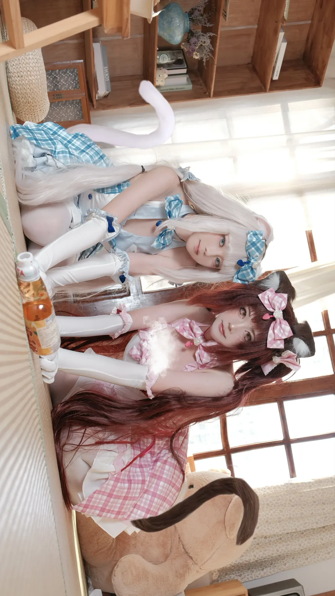 兽耳娘, 双人cosplay, 香子兰cos, 巧克力cos, 猫娘乐园 - 第2张