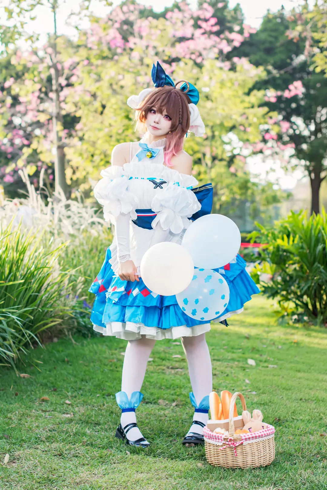 二次元cosplay, 明日方舟, 艾雅法拉cos, 草地外景, cos服裝分享 - 第5張