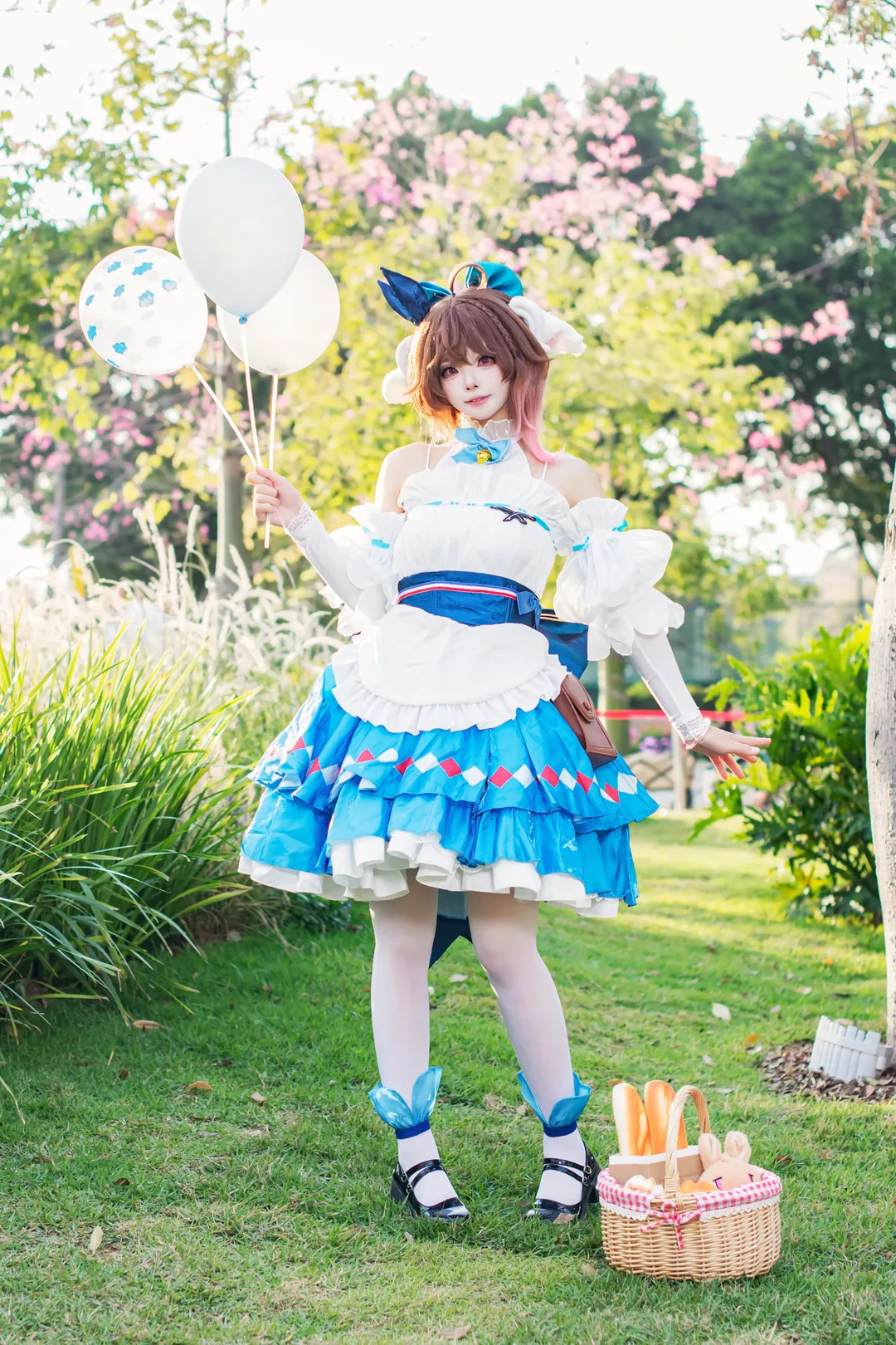 二次元cosplay, 明日方舟, 艾雅法拉cos, 草地外景, cos服裝分享 - 第6張