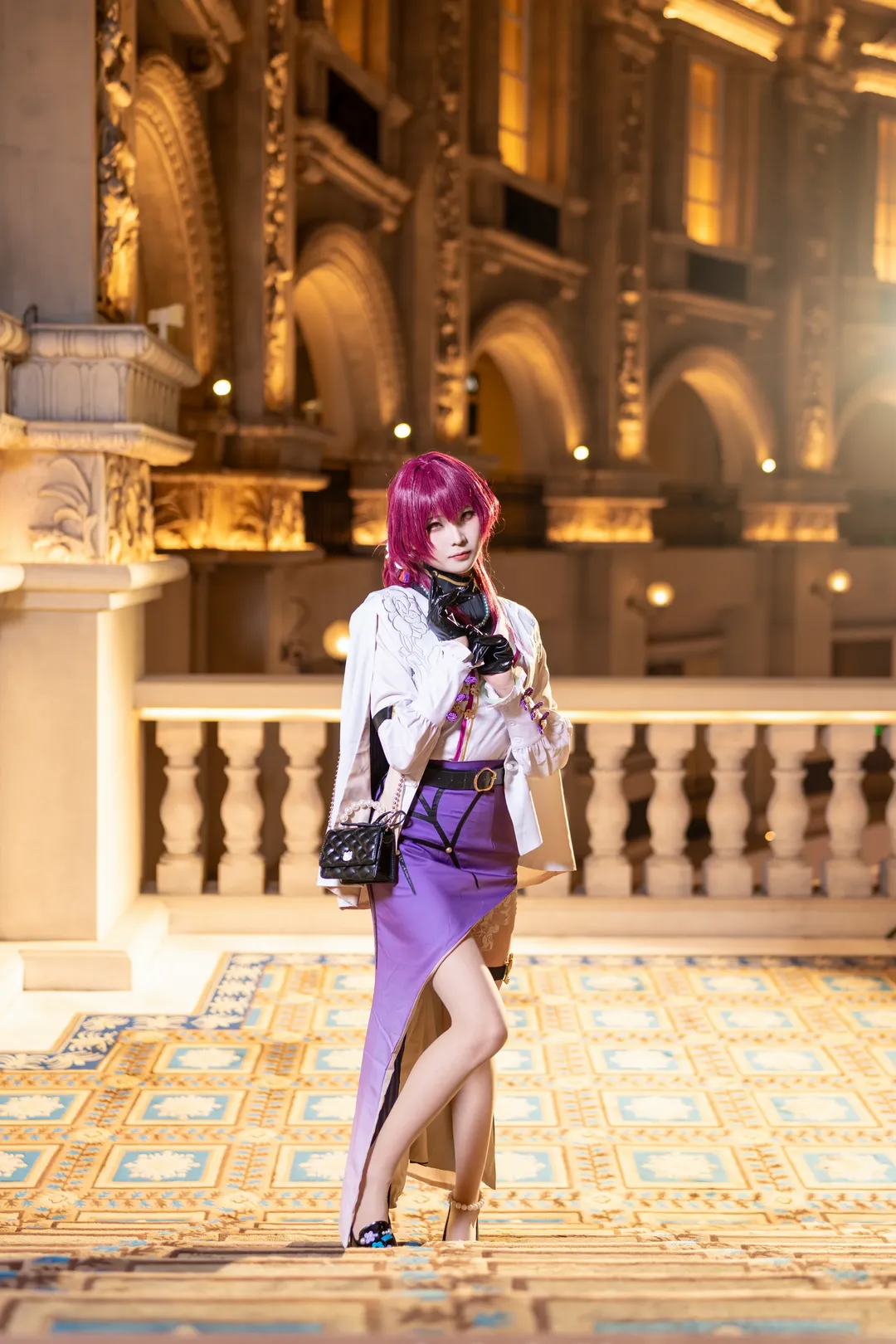 崩壞星穹鐵道, 卡芙卡cos, cosplay攝影, Coser穿搭, 古茗聯動