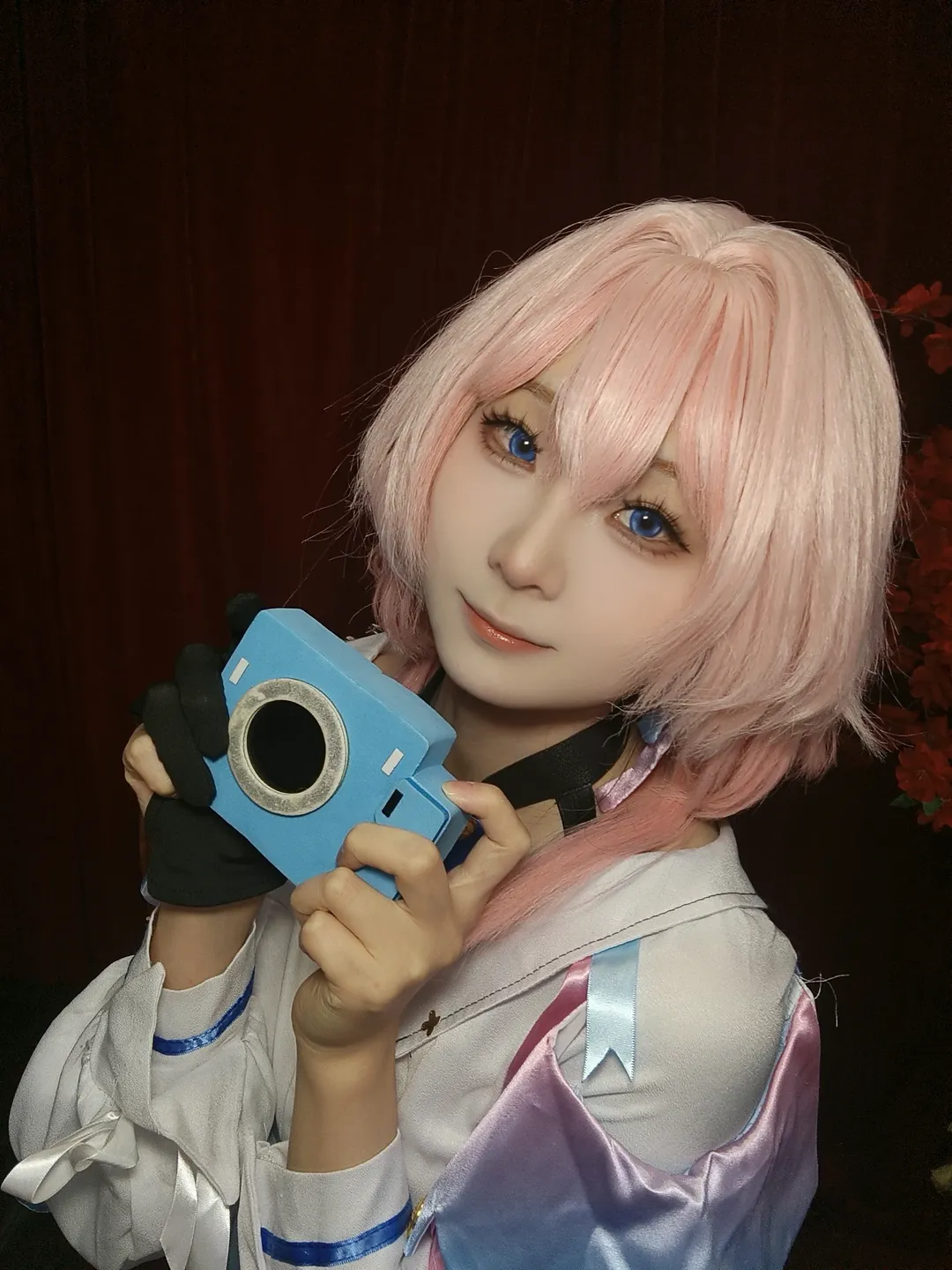 崩坏星穹铁道, 三月七cos, cosplay日常, 地王广场漫展, 粉发蓝眼 - 第1张