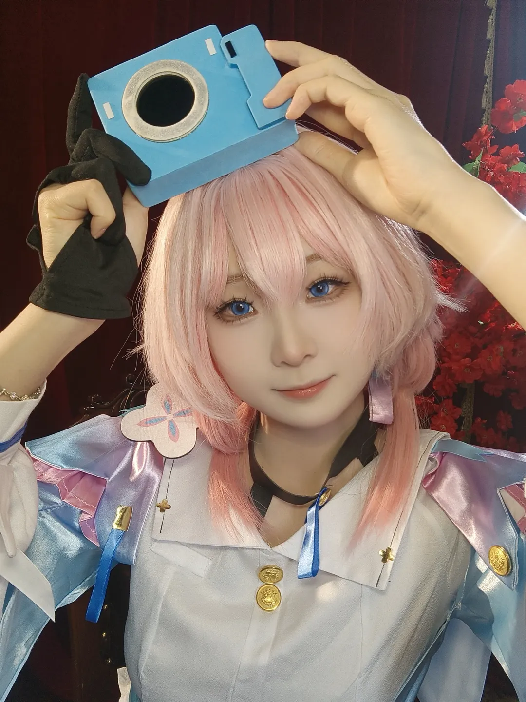 Honkai: Star Rail, March 7th cosplay, Casual cosplay, Diwang Plaza Anime Convention, Pink hair, blue eyes