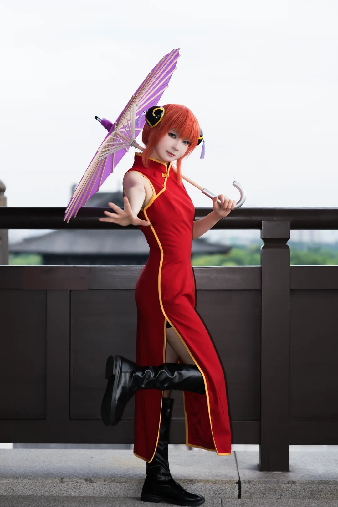 Cosplay分享, 神乐cos, 动漫角色扮演, 银魂, 万事屋神乐