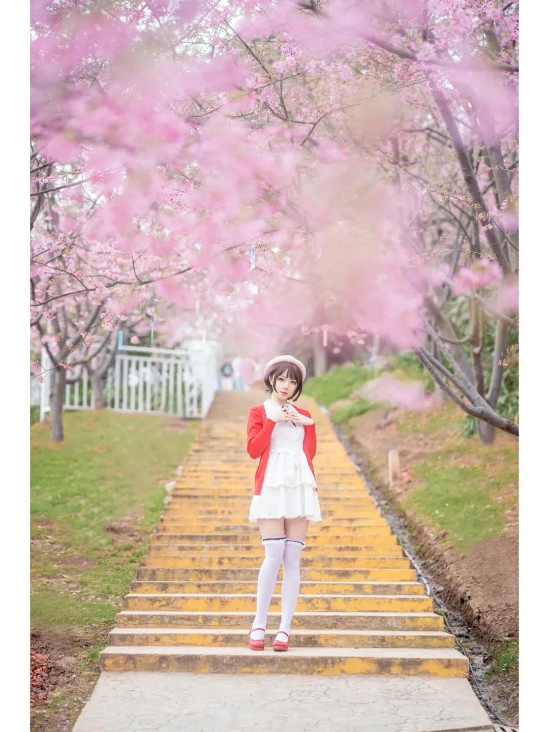 Megumi Kato Cosplay, Saekano: How to Raise a Boring Girlfriend, Cherry blossom portrait, Chengdu photoshoot request, Spring girl portrait - Image 15