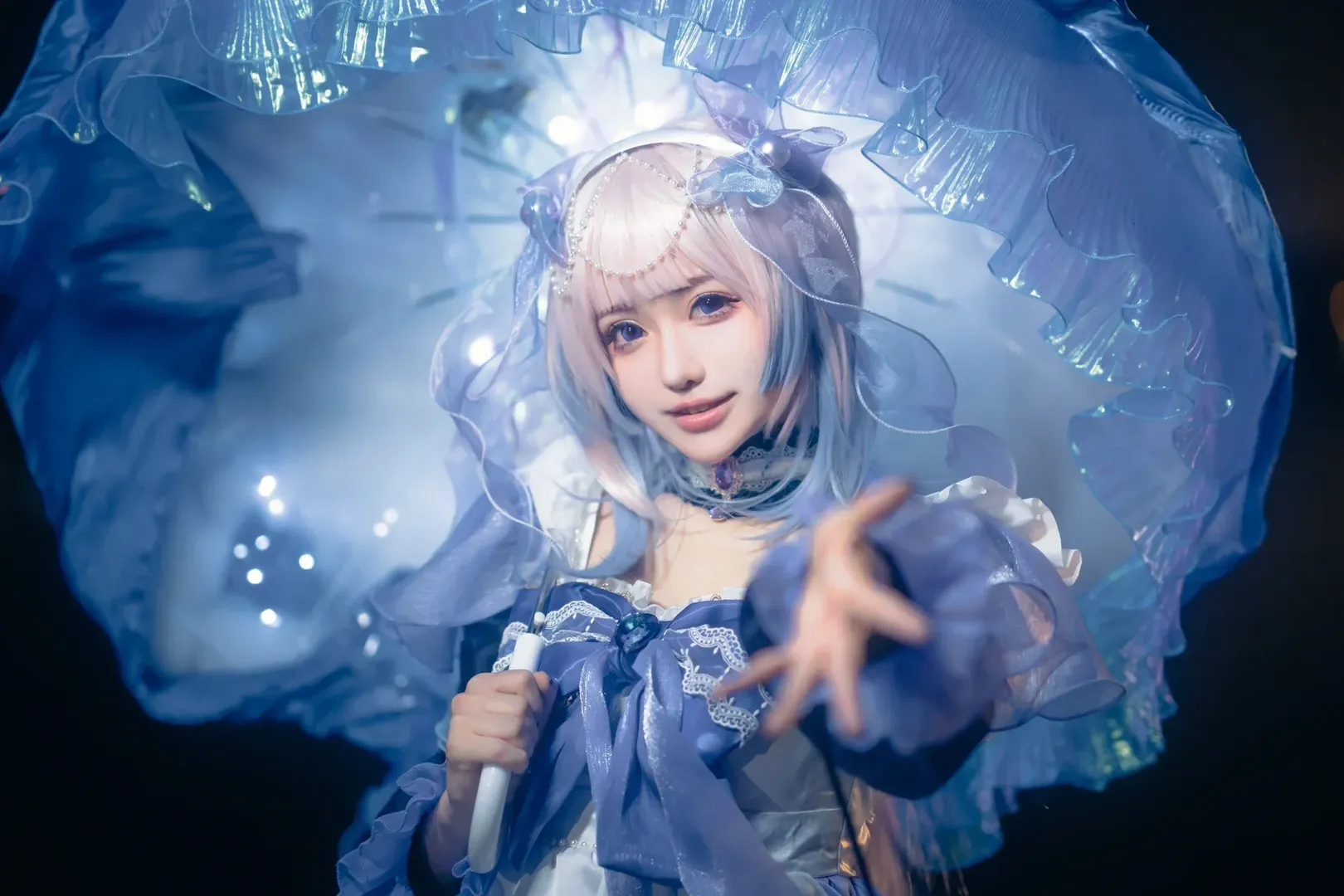 原神, 人像摄影, 心海cos, 夜景写真, 自制道具 - 第7张