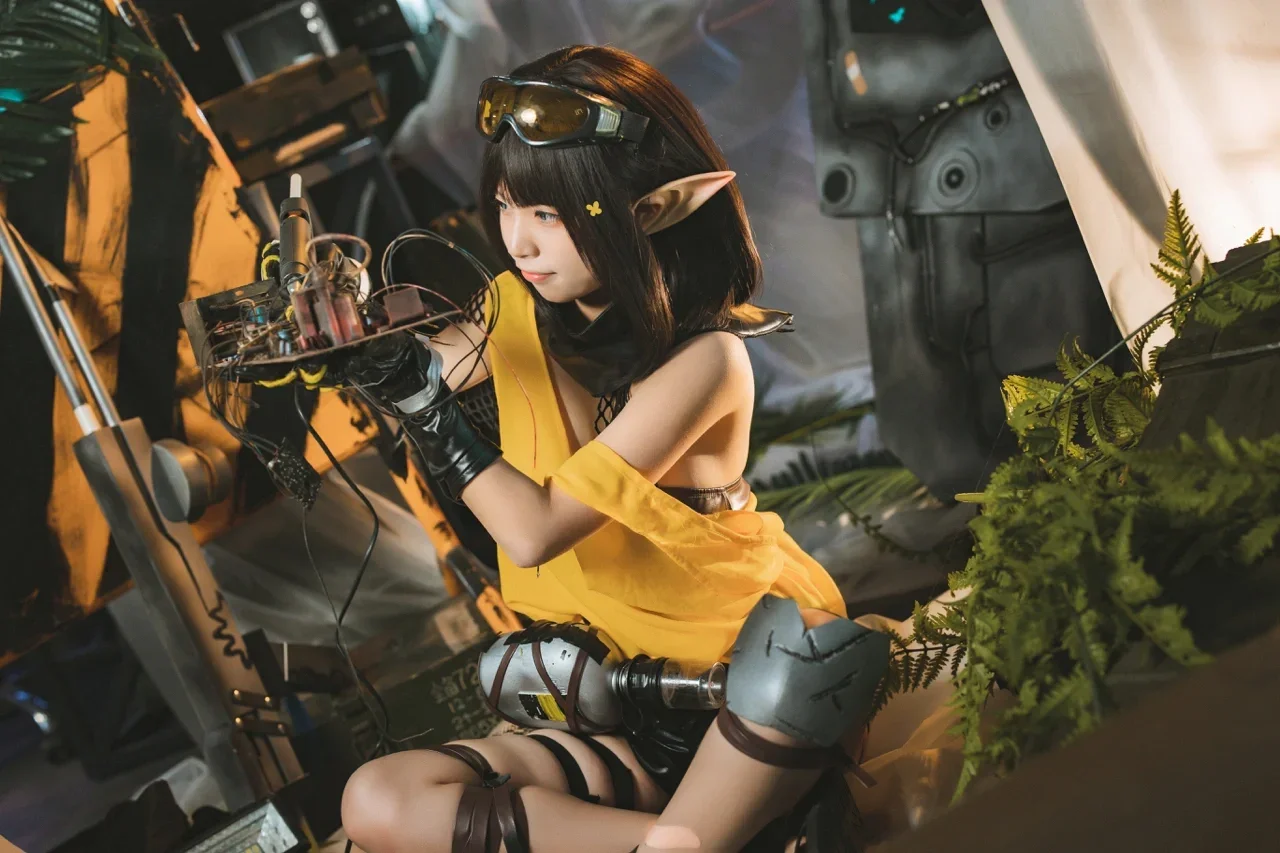 明日方舟, 机械少女, 废土风, cosplay正片, 森蚺cos - 第2张