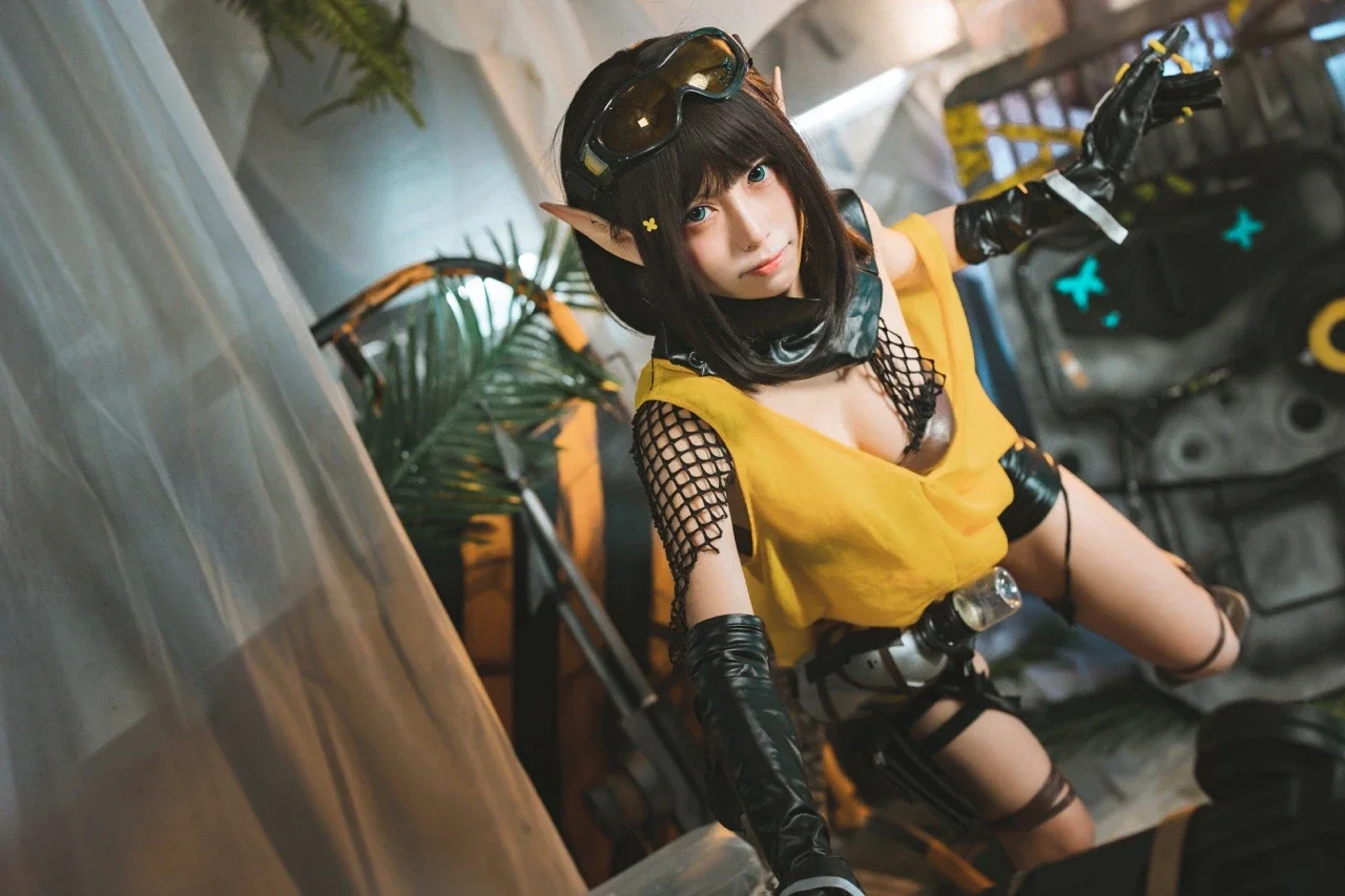 明日方舟, 机械少女, 废土风, cosplay正片, 森蚺cos