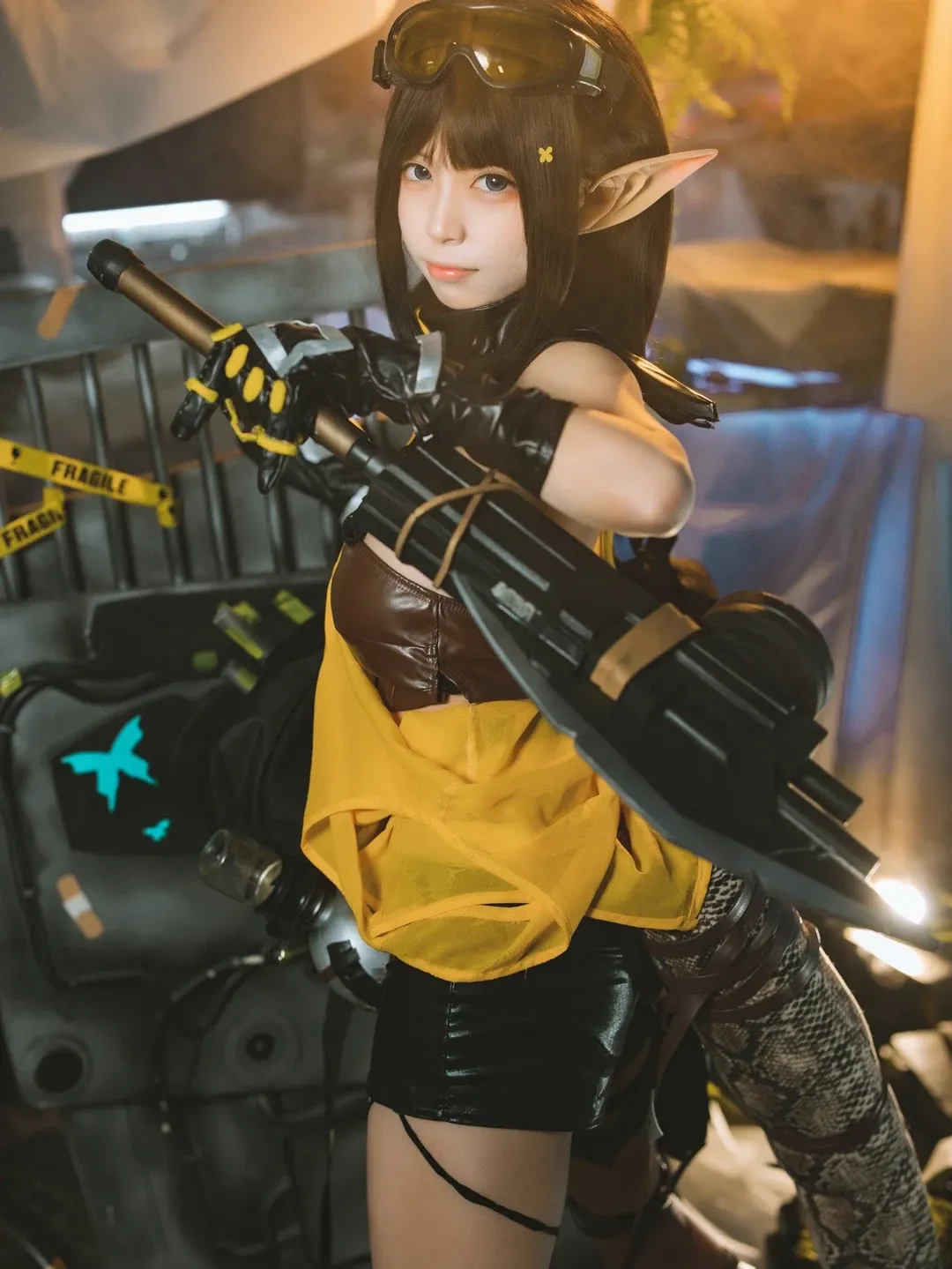 明日方舟, 机械少女, 废土风, cosplay正片, 森蚺cos - 第5张
