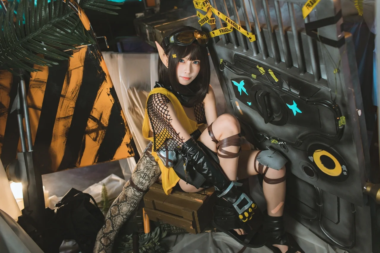 明日方舟, 机械少女, 废土风, cosplay正片, 森蚺cos - 第6张