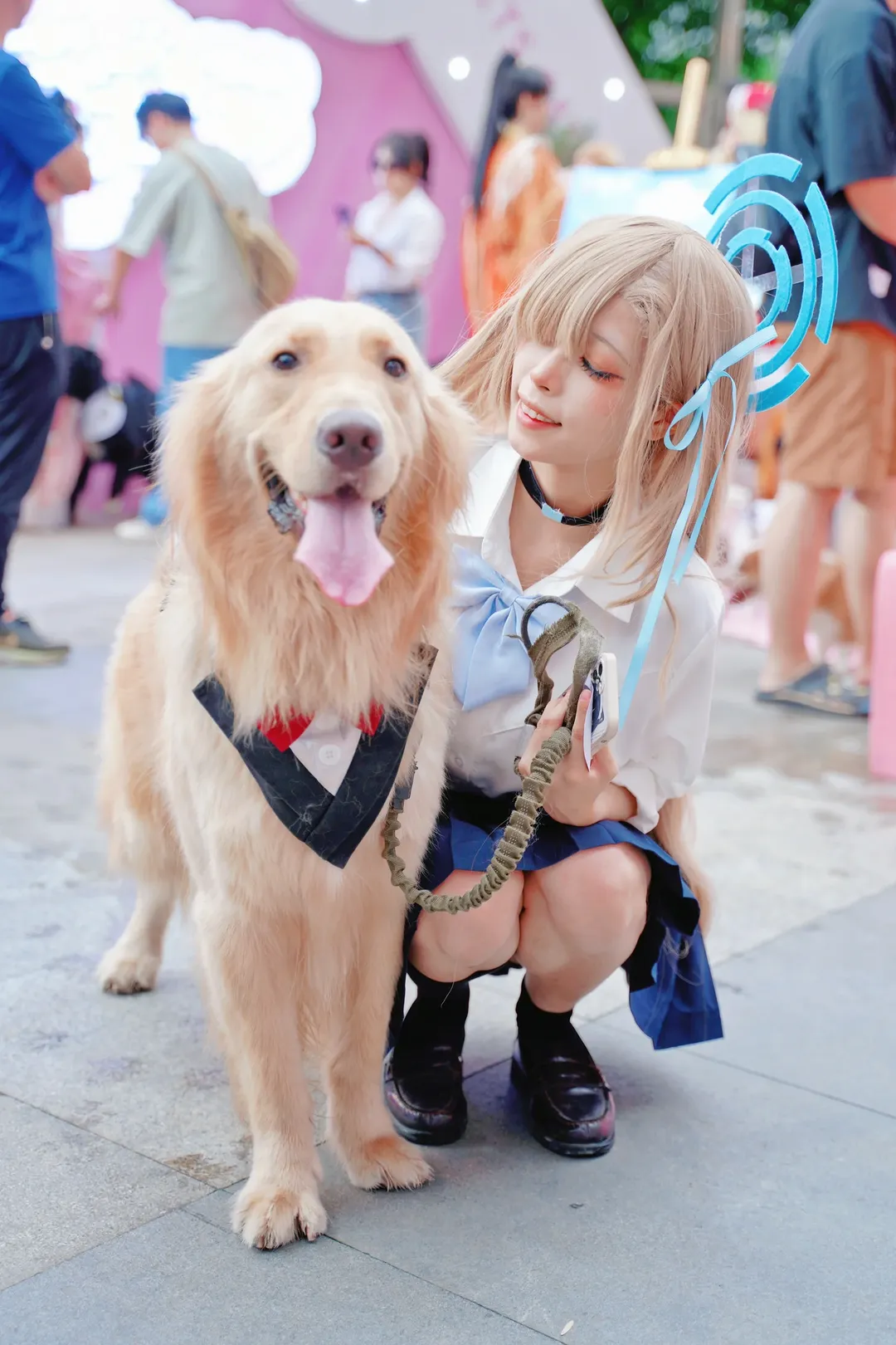 漫展返图, 碧蓝档案, 二次元cosplay, 明日奈cos, 金毛犬 - 第2张
