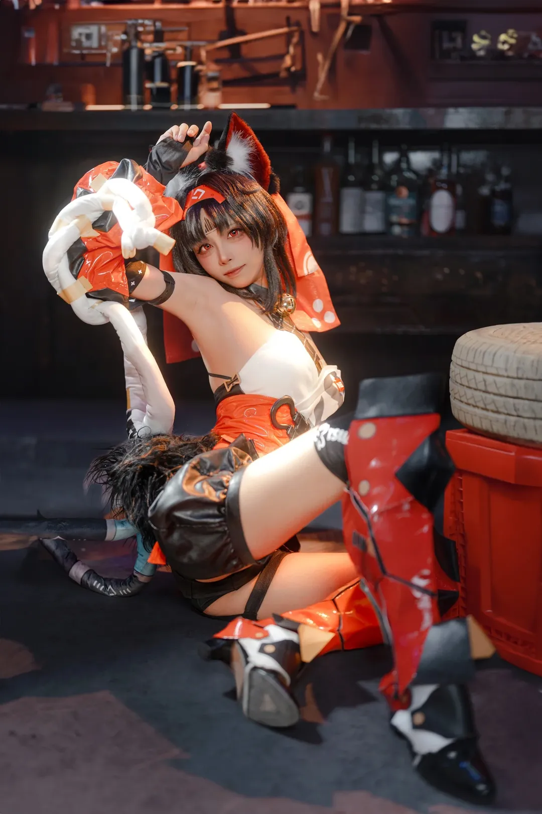 绝区零, 二次元cosplay, 猫宫又奈cos, 降噪测试, 机车朋克风 - 第2张