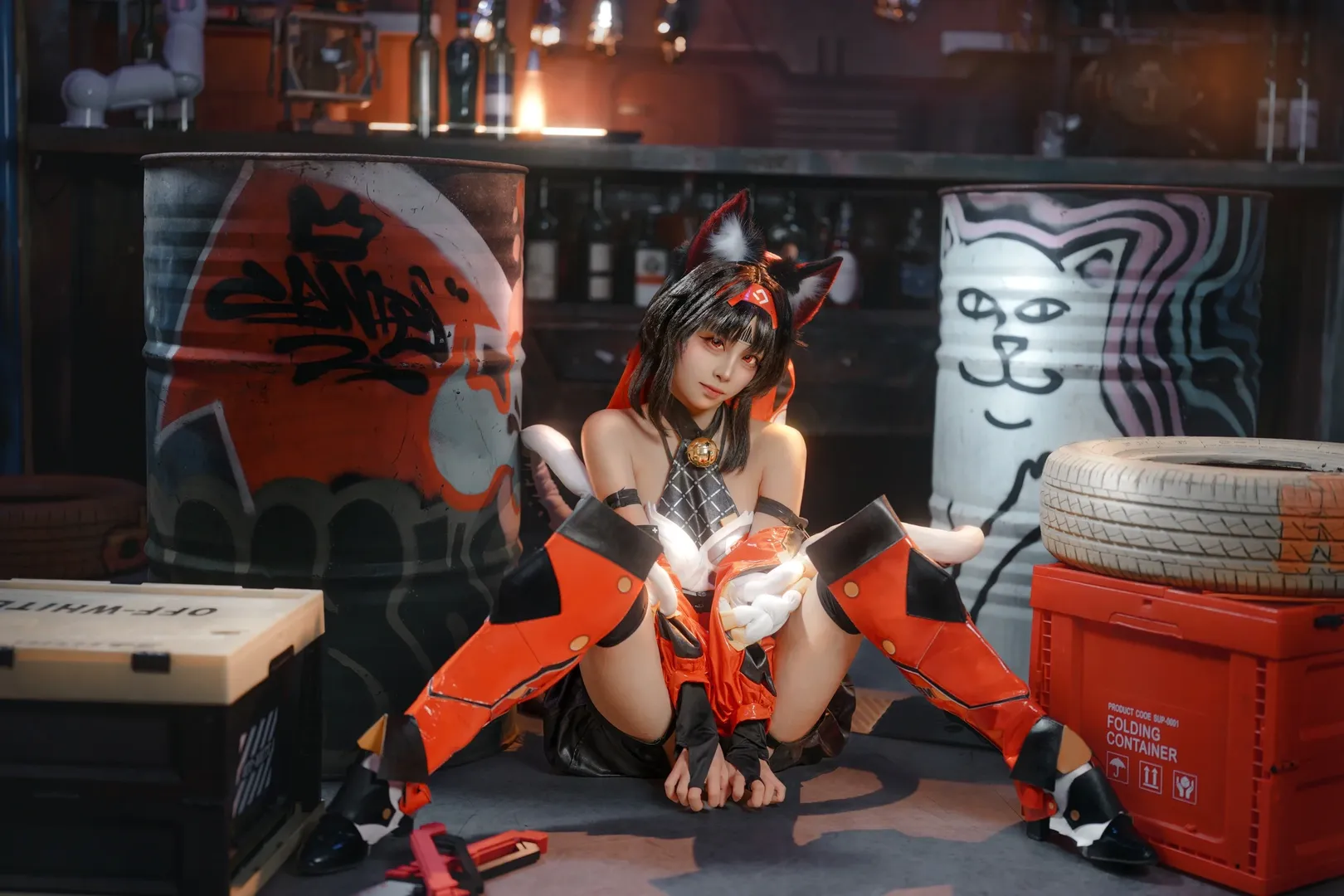 绝区零, 二次元摄影, 兽耳少女, 赛博朋克cosplay, 猫宫又奈cos - 第2张