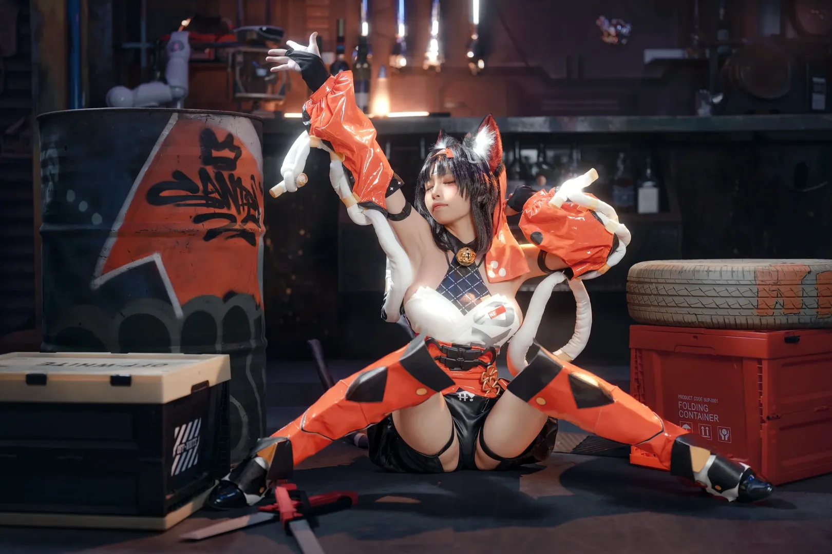 绝区零, 二次元摄影, 兽耳少女, 赛博朋克cosplay, 猫宫又奈cos - 第4张