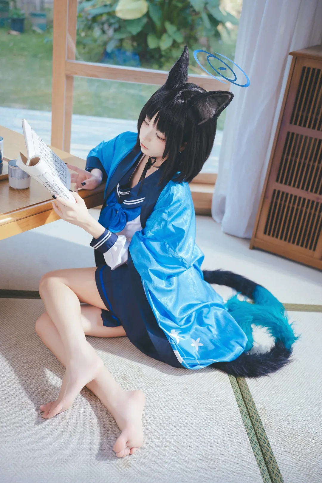 蔚蓝档案, 和风摄影, 桐生桔梗cos, cosplay日常, 兽耳娘 - 第2张