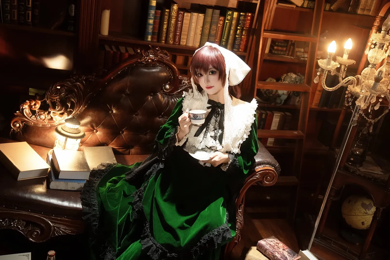 漫展返图, cosplay拍摄, 蔷薇少女, 翠星石cos, 复古洋装穿搭 - 第2张