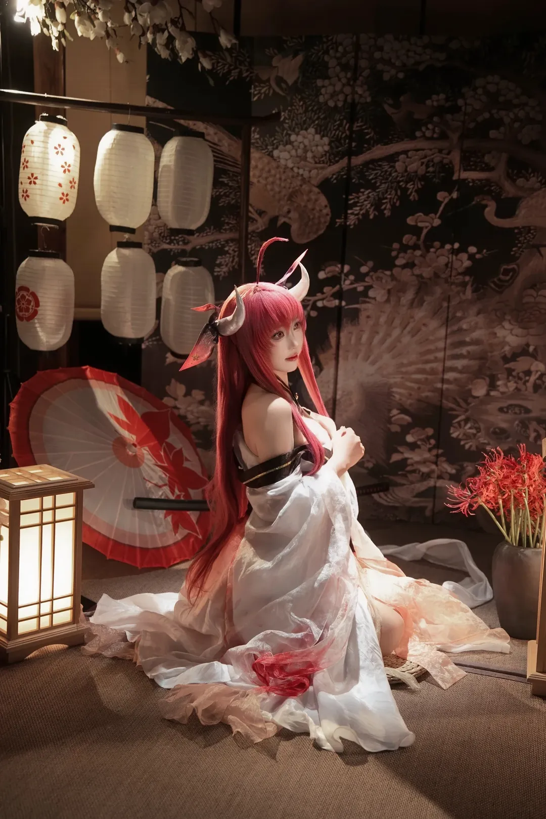 和风cosplay, 二次元写真, 红发cos, 约会大作战, 五河琴里cos - 第1张