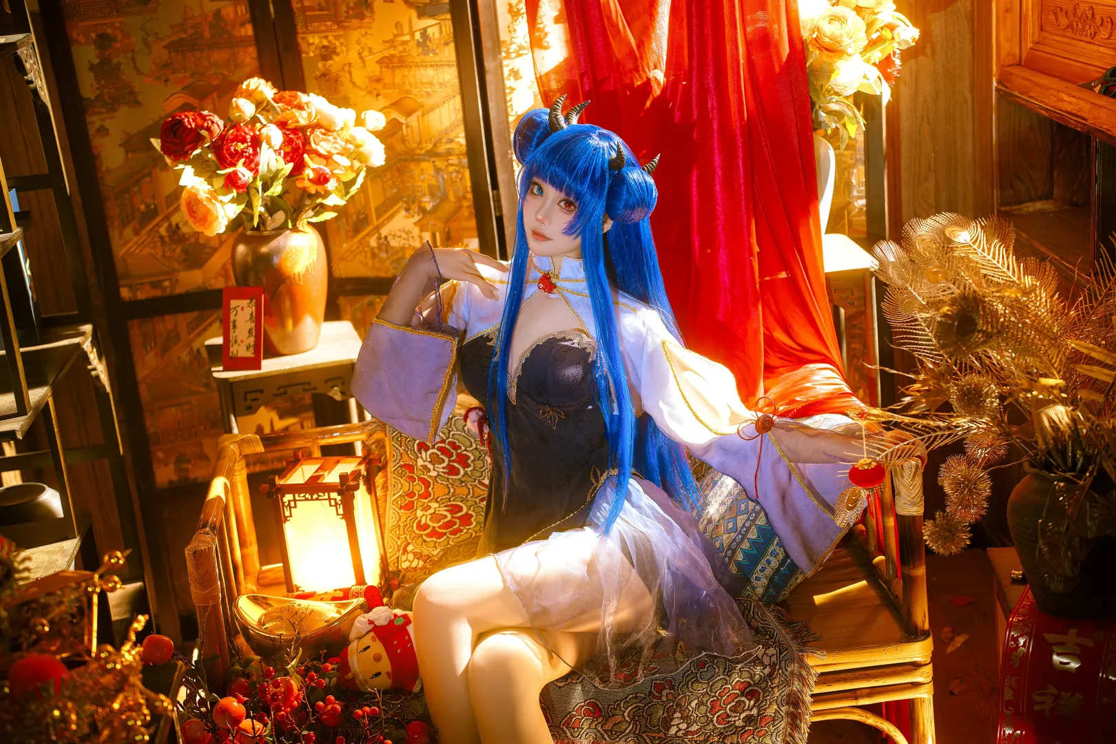 碧蓝航线, cosplay摄影, 二次元角色扮演, 伊吹cos, 东煌新春
