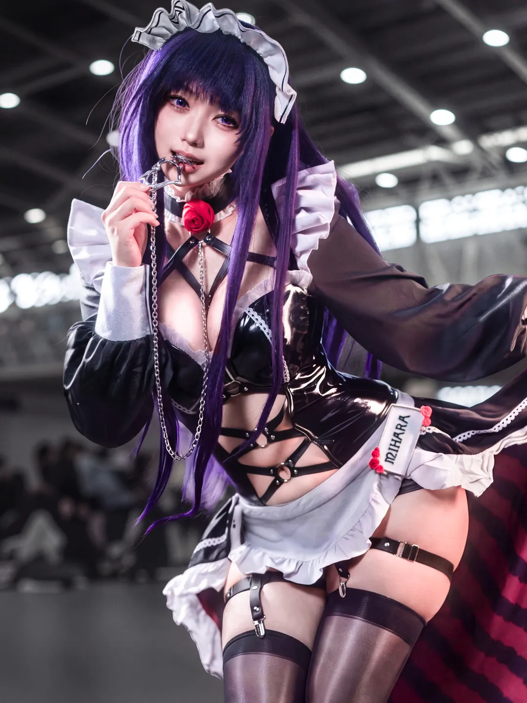 Convention photos, miHoYo cosplay, Thick thighs, Goddess of Victory: NIKKE, Maid outfit cosplay - Image 1