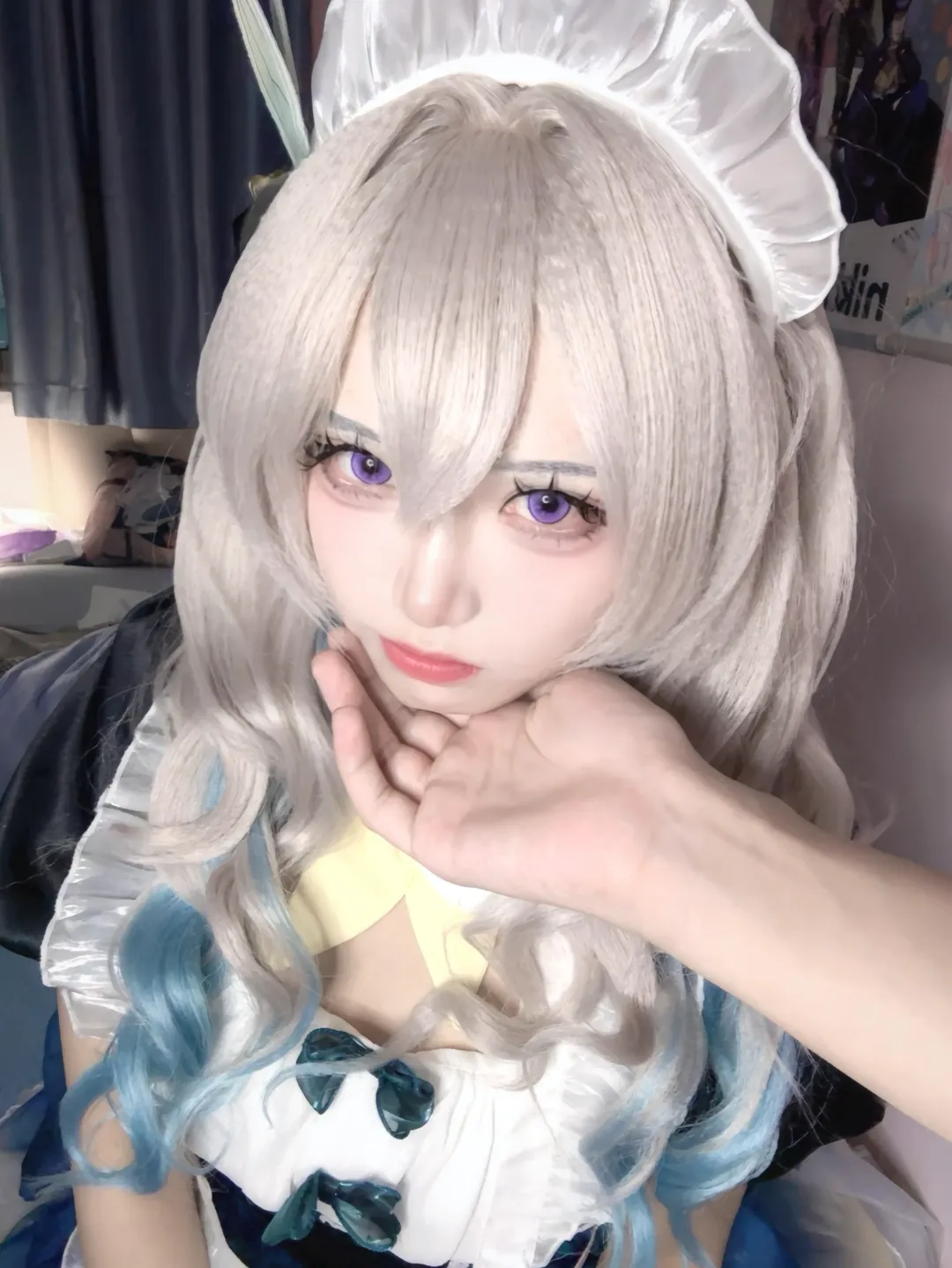 崩壊：スターレイル, ホタル コスプレ, メイド服コスプレ, 銀髪紫眼, 同人メイド服