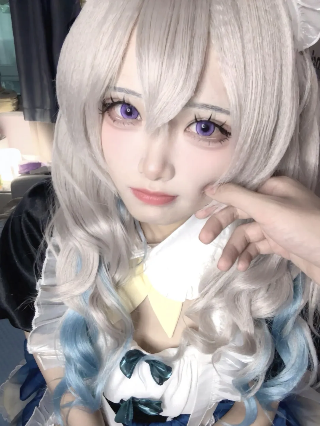 崩坏星穹铁道, 流萤cos, 女仆装cosplay, 银发紫瞳, 同人女仆装 - 第3张