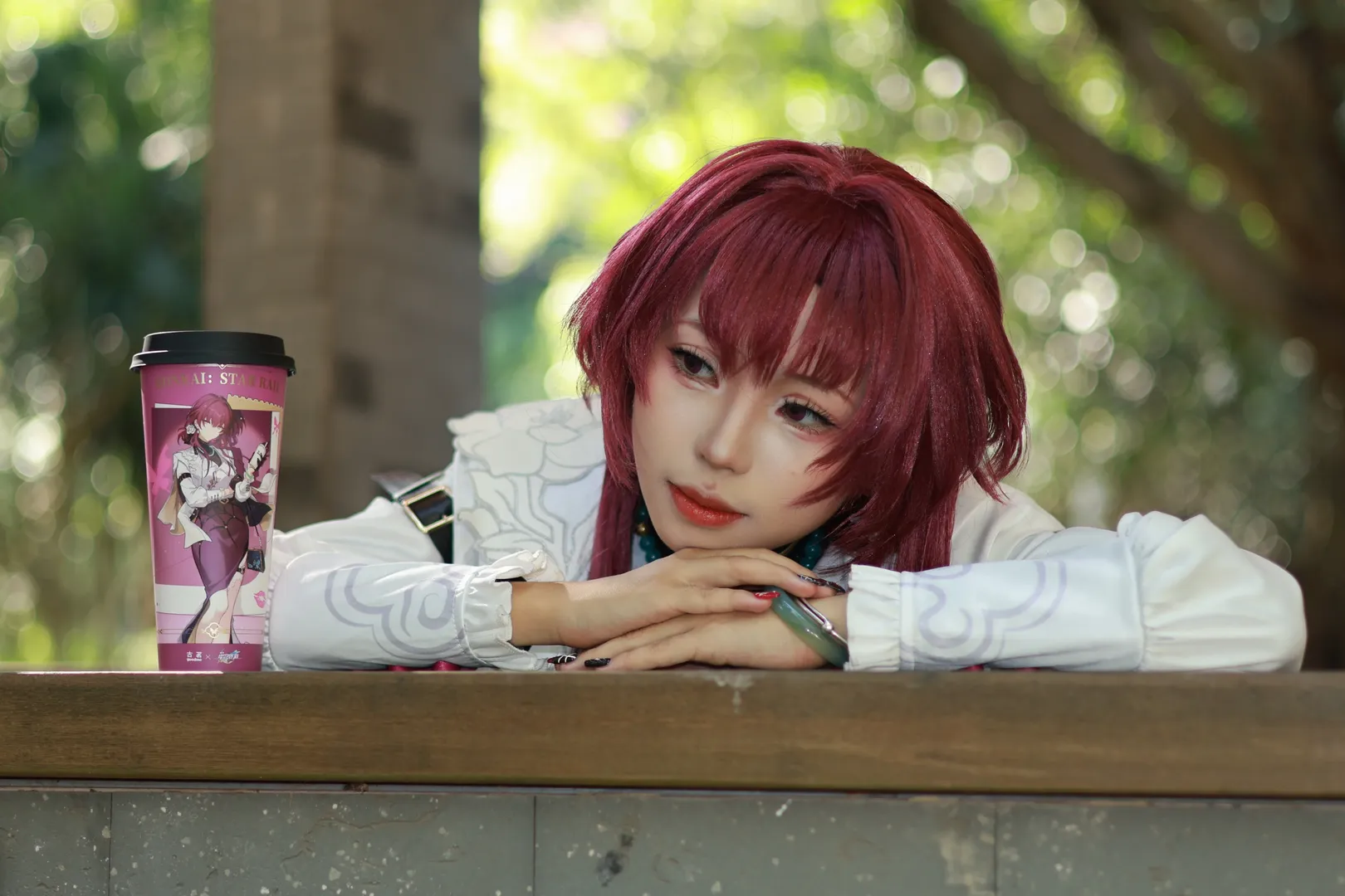 崩坏星穹铁道, 卡芙卡cos, cosplay日常, 古风外景, 园博园摄影