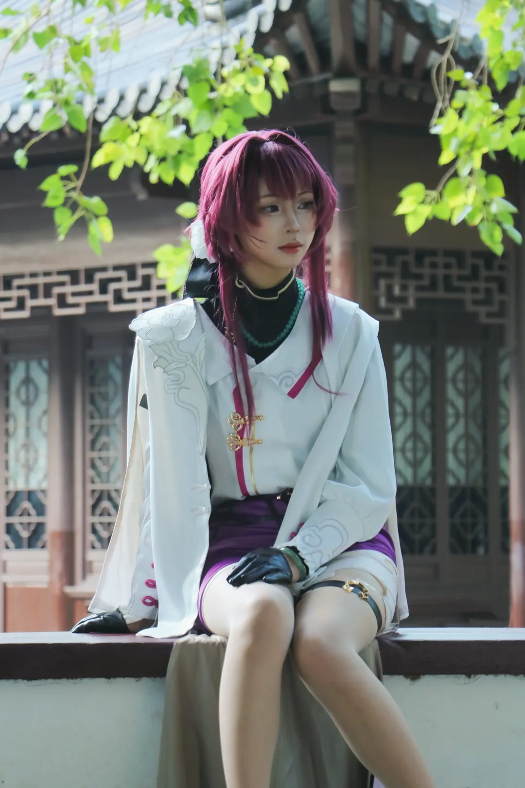 古风摄影, 崩坏星穹铁道, 二次元cosplay, 卡芙卡cos, 深圳园博园 - 第1张