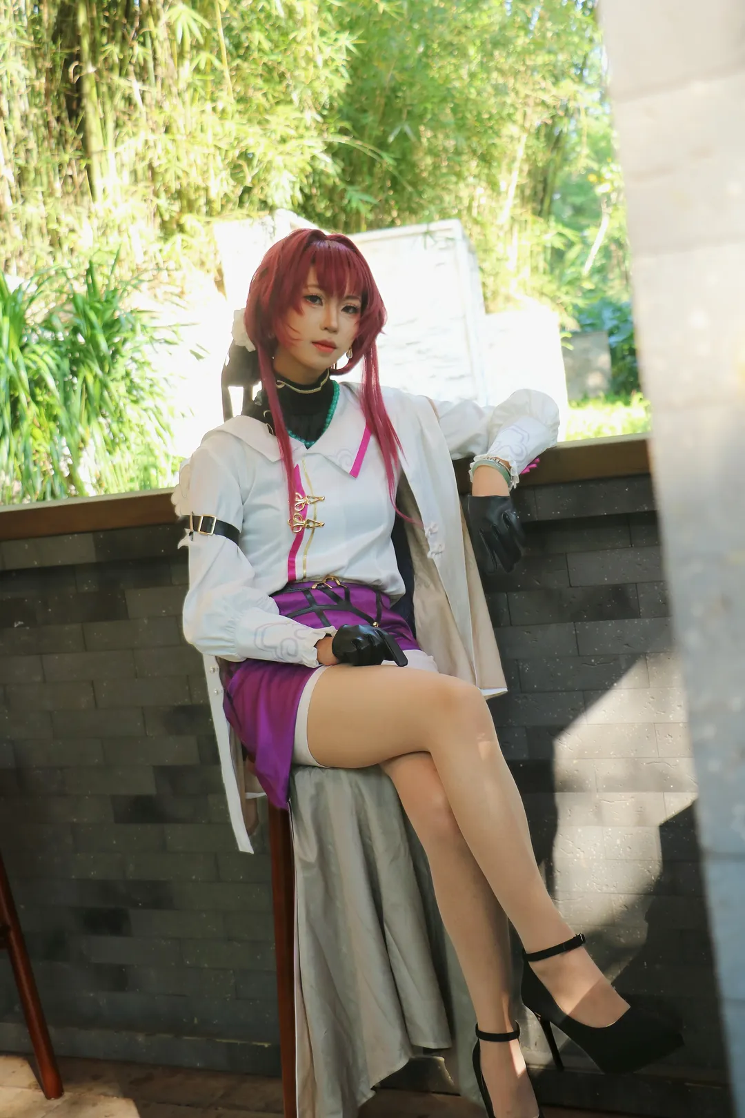 古风摄影, 崩坏星穹铁道, 二次元cosplay, 卡芙卡cos, 深圳园博园 - 第2张