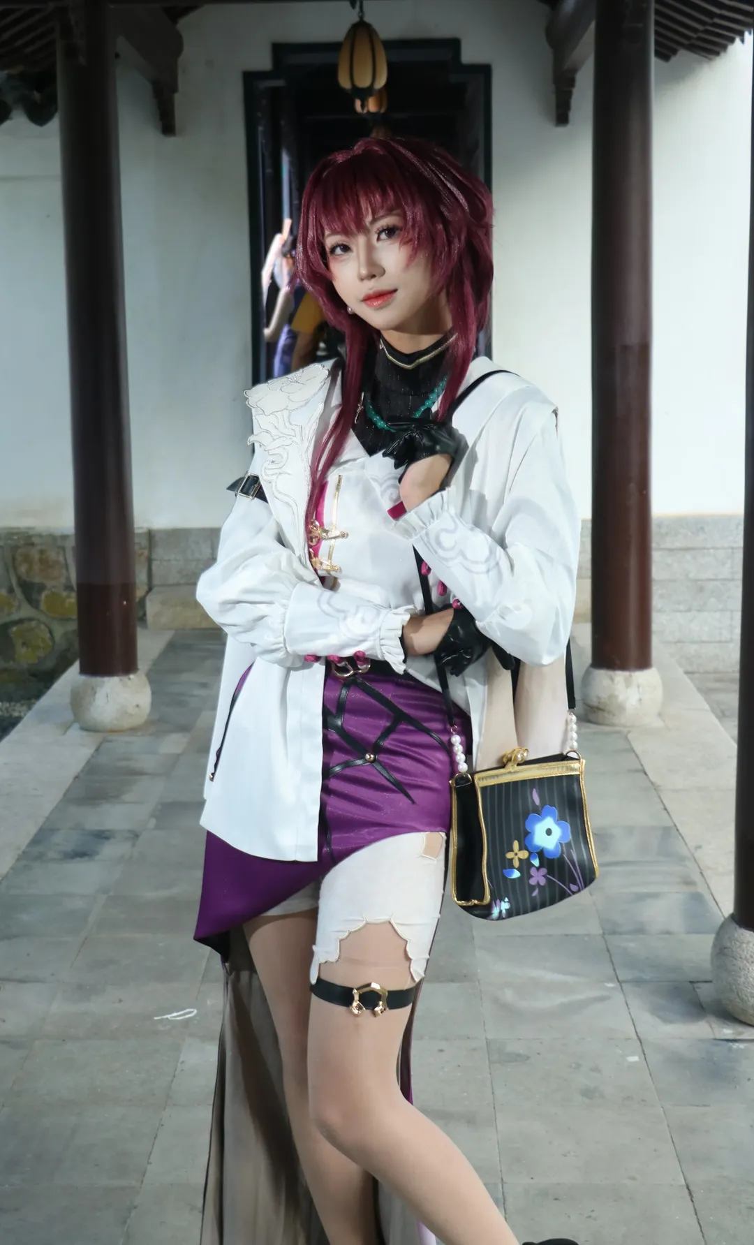 古风摄影, 崩坏星穹铁道, 二次元cosplay, 卡芙卡cos, 深圳园博园 - 第7张