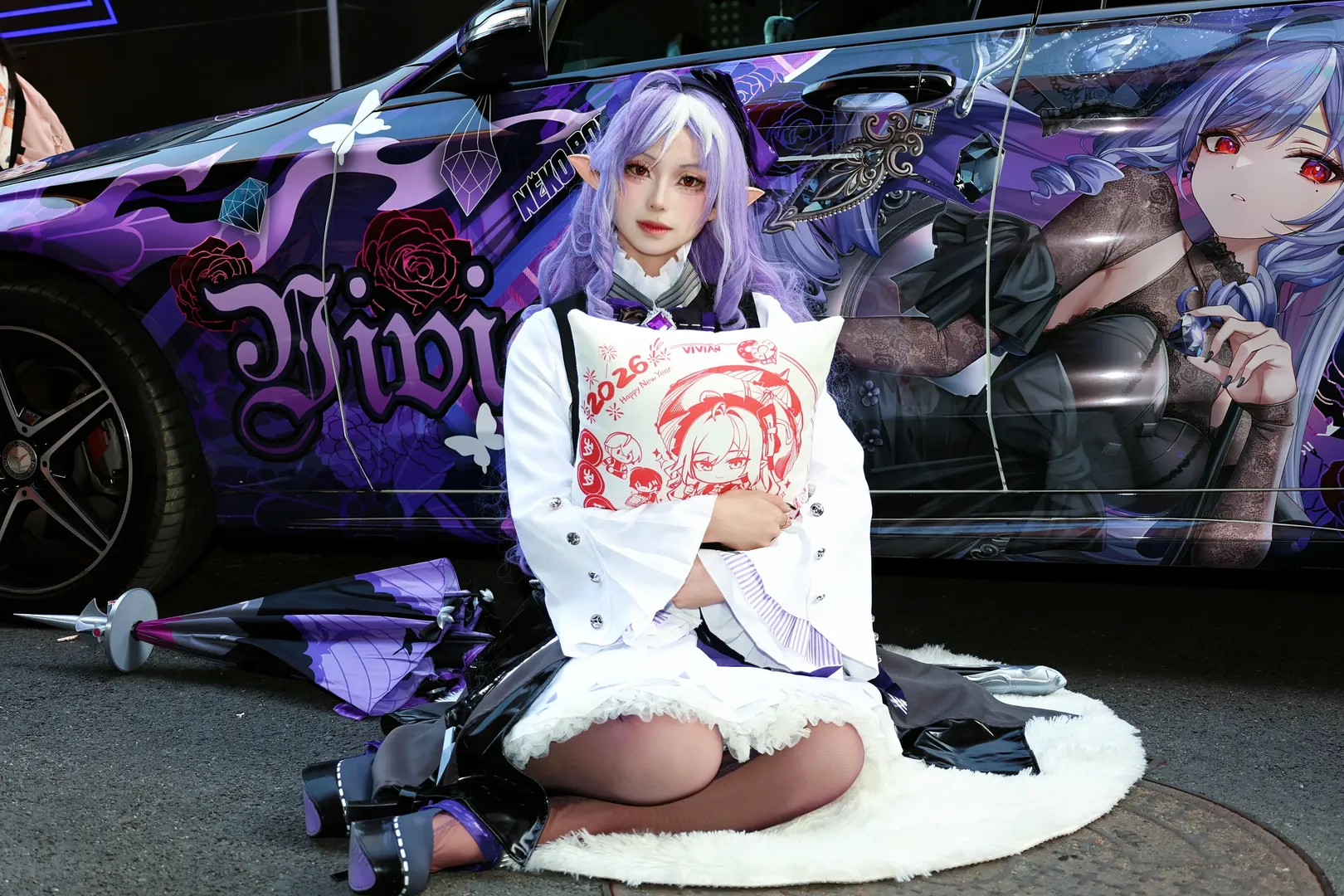 絕區零, cosplay, 薇薇安cos, 戶外實拍, 痛車打卡 - 第4張