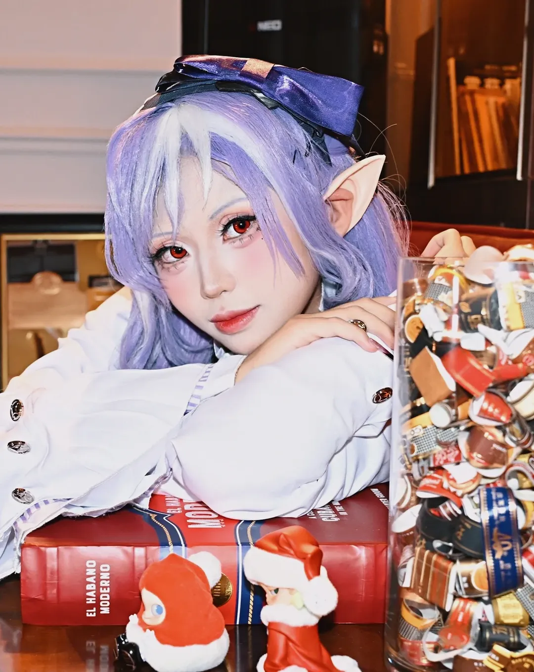 Zenless Zone Zero, cosplay, Vivian cosplay, Elf ears, Bistro - Image 7