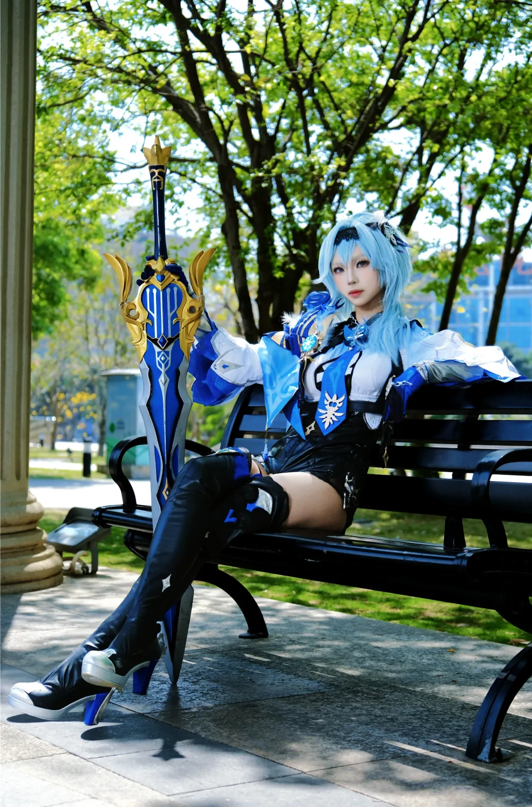 原神, 戶外攝影, 二次元cosplay, 優菈cos, Coser日常