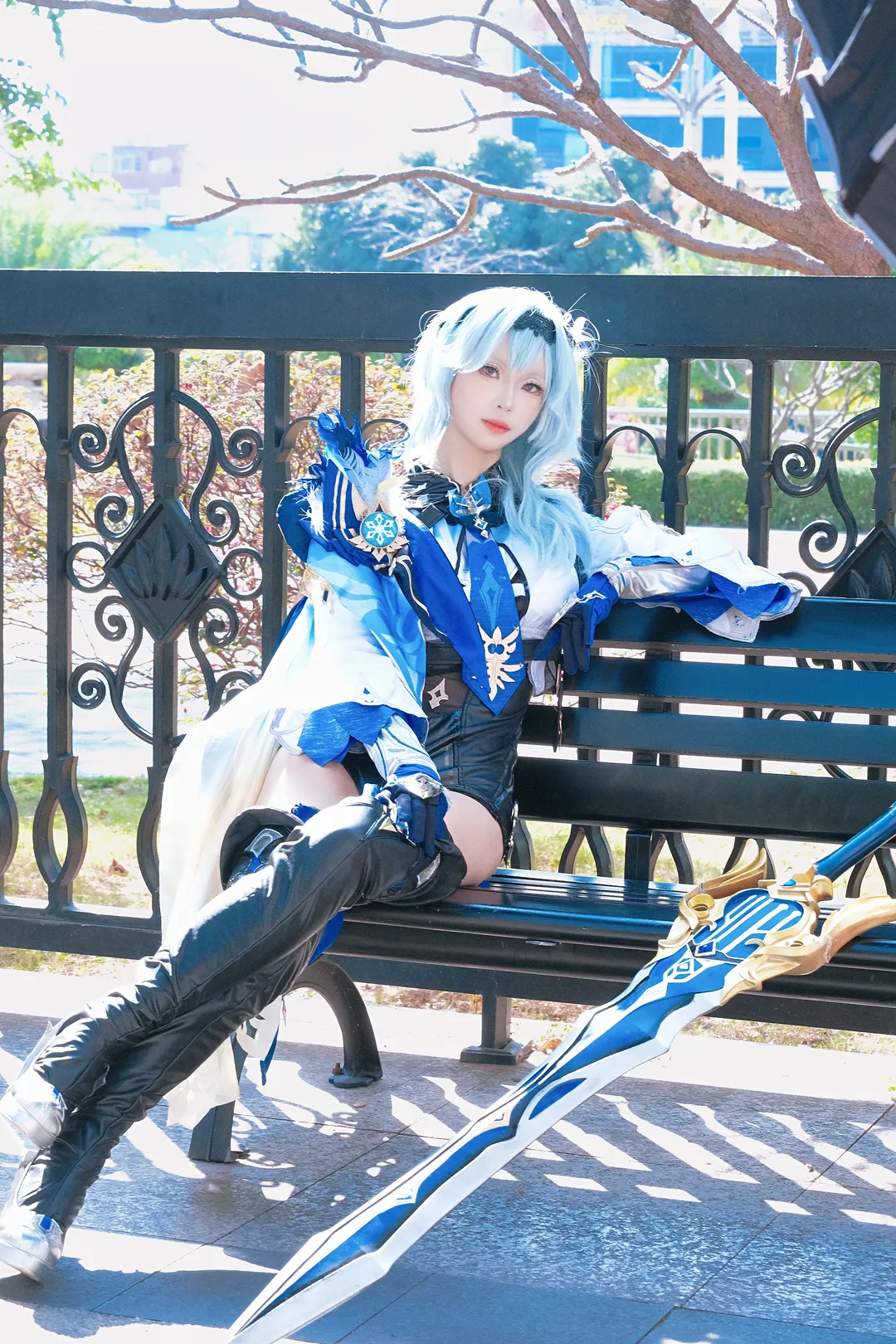 原神, 户外摄影, 二次元cosplay, 优菈cos, Coser日常 - 第5张