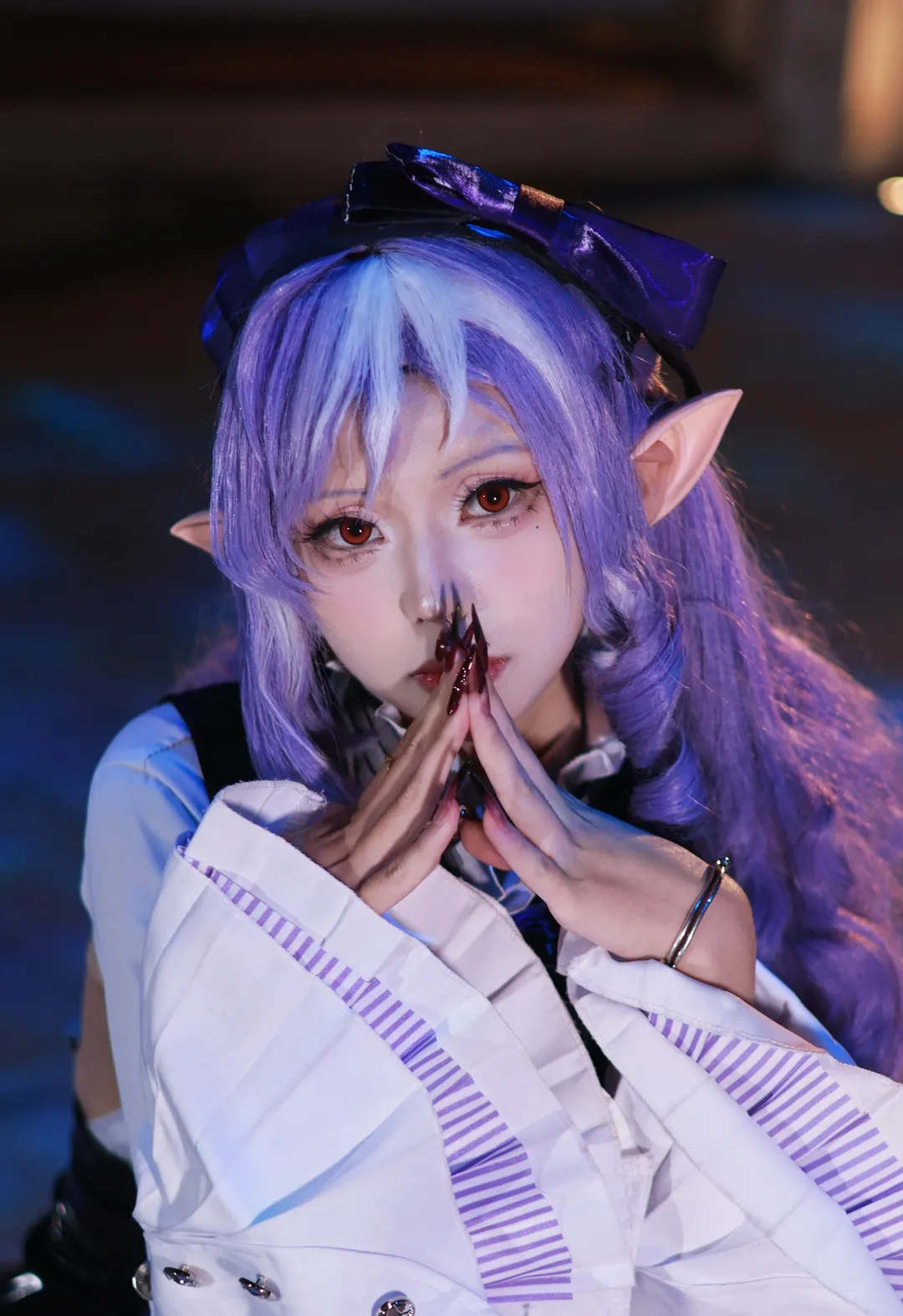 ゼンレスゾーンゼロ, コスプレ, ビビアン コスプレ, エルフ耳, ロケ撮影 - 1枚目