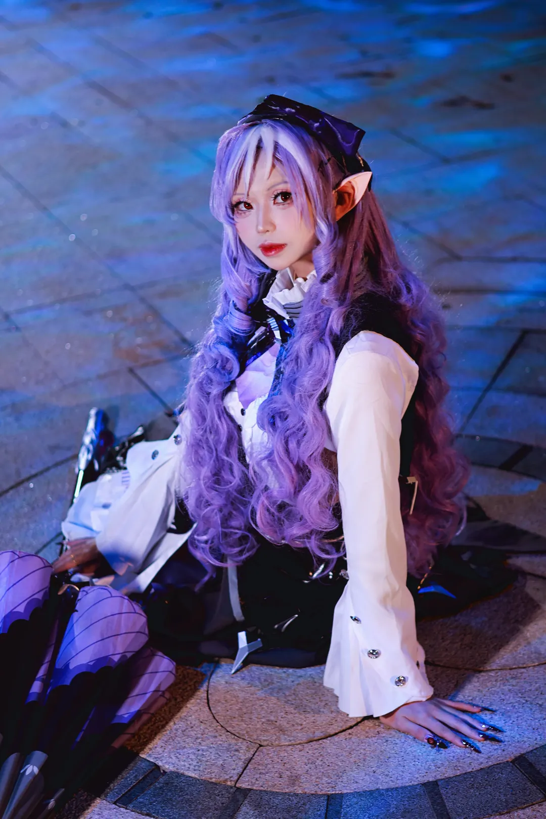 ゼンレスゾーンゼロ, コスプレ, ビビアン コスプレ, エルフ耳, ロケ撮影 - 2枚目