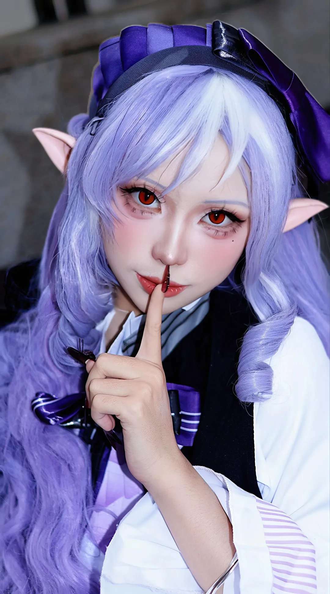 ゼンレスゾーンゼロ, コスプレ, ビビアン コスプレ, エルフ耳, ロケ撮影 - 6枚目