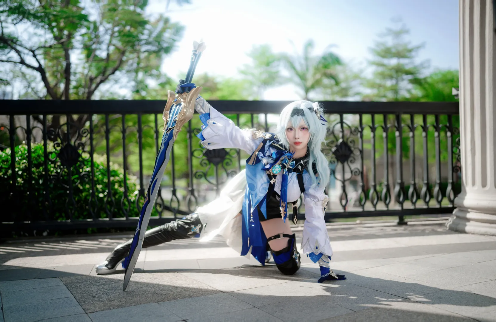 二次元, 原神, cosplay, 户外摄影, 优菈cos - 第11张