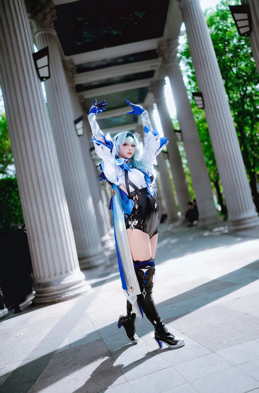 二次元, 原神, cosplay, 户外摄影, 优菈cos - 第9张