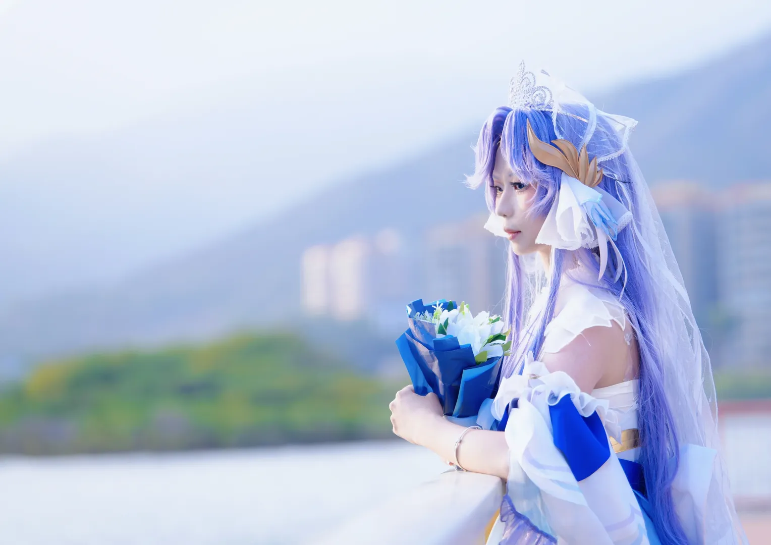 王者荣耀, 大乔cos, 大乔花嫁, cosplay正片, 二次元coser - 第3张