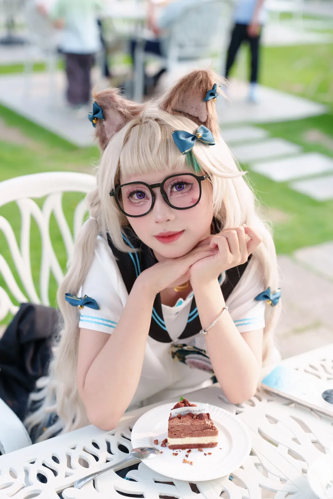 原神, 琳妮特cos, 户外写真, 二次元cosplay, 私设猫娘