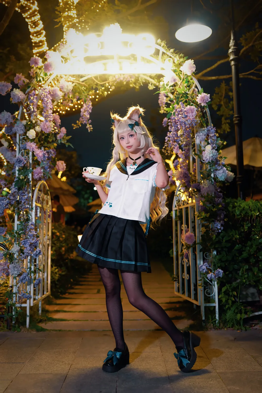 原神, 琳妮特cos, 户外写真, 二次元cosplay, 私设猫娘 - 第8张