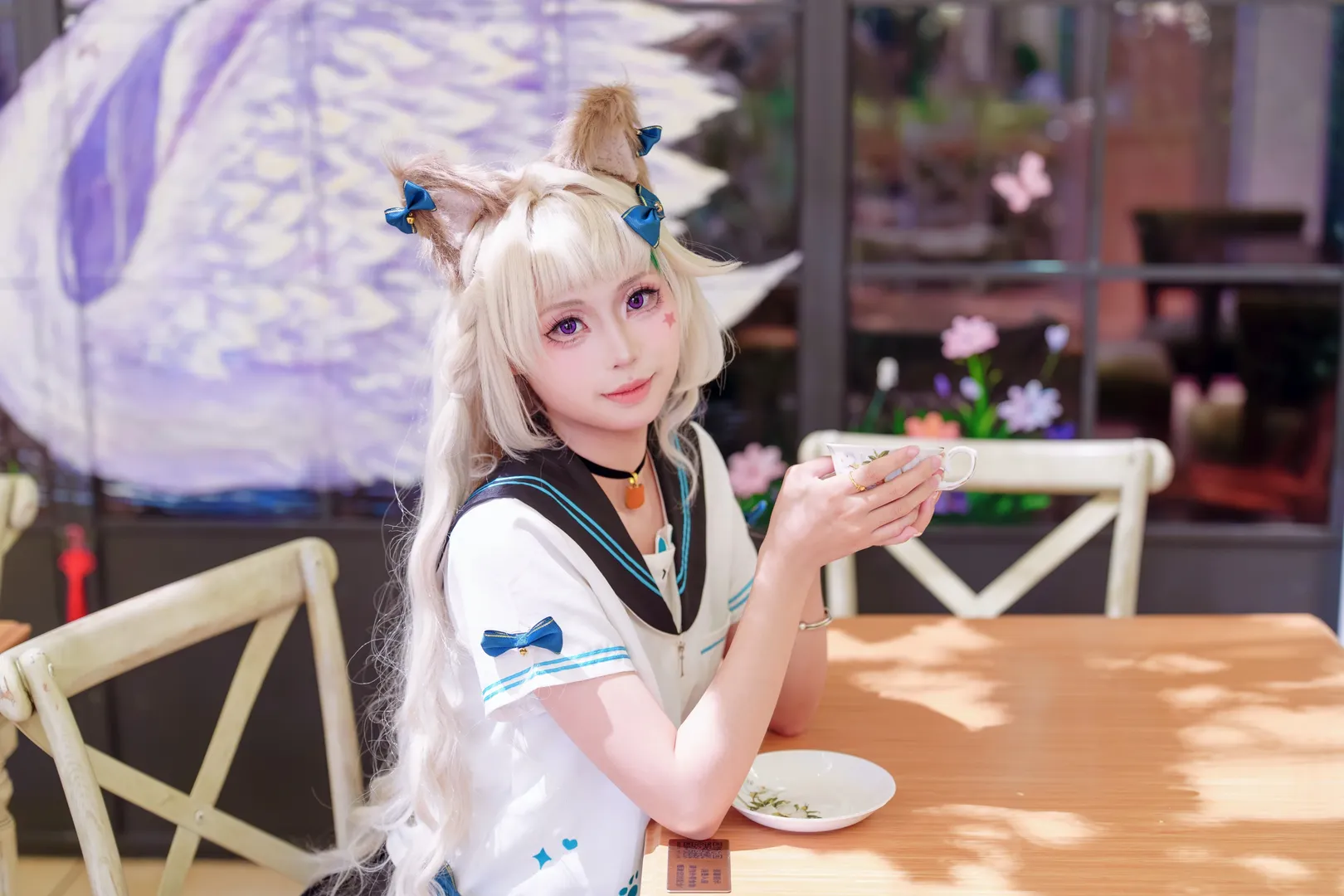 原神, 琳妮特cos, 户外写真, 二次元cosplay, 私设猫娘 - 第9张