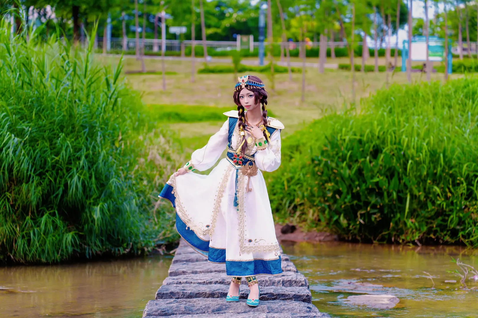 Identity V, Anime cosplay, Outdoor photography, Cosplay photoshoot, Toy Merchant - Feather of Dawn Cosplay - Image 7