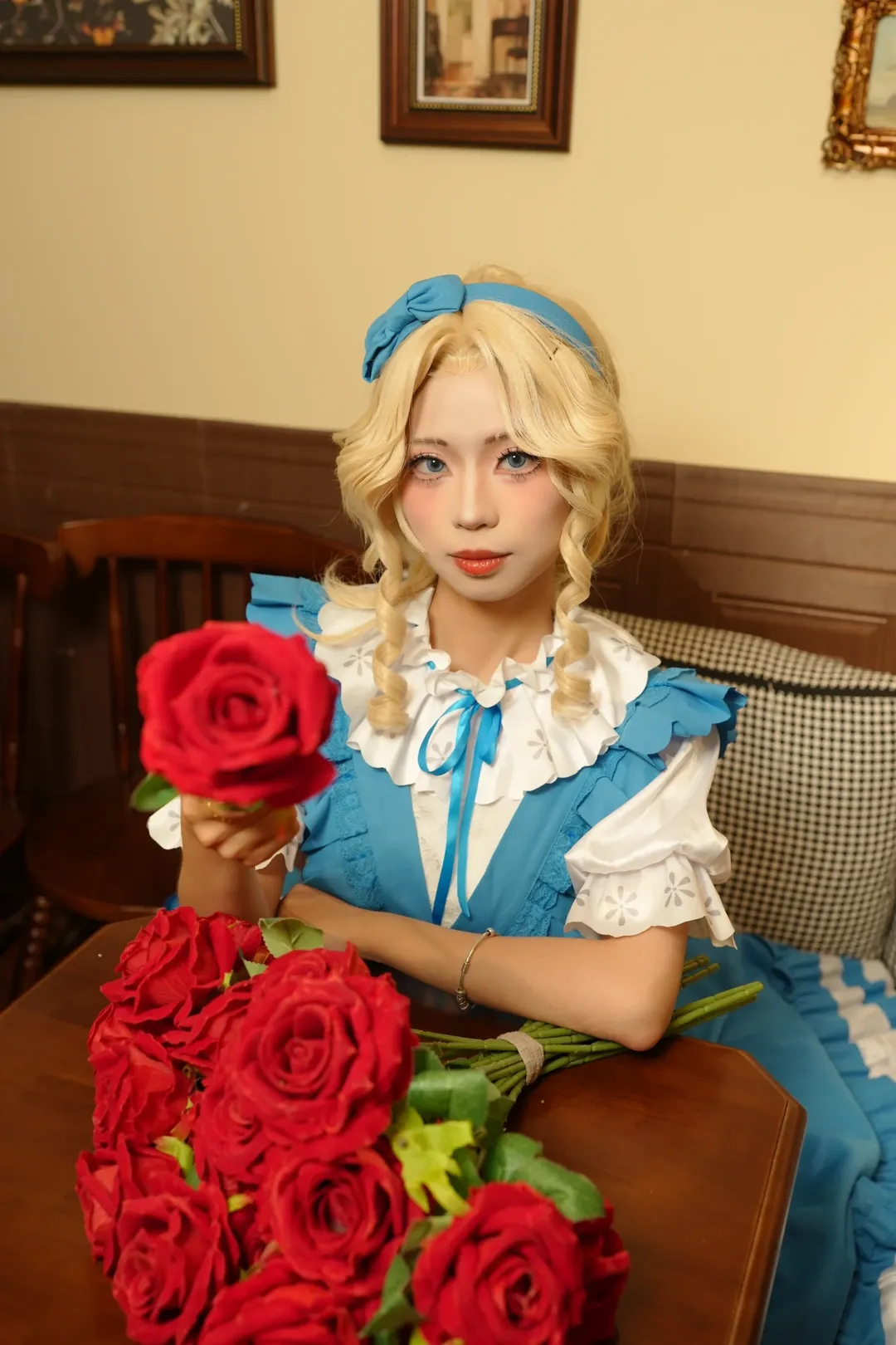 第五人格, cosplay正片, 二次元外拍, 记者爱丽丝cos, 大英图书馆 - 第5张